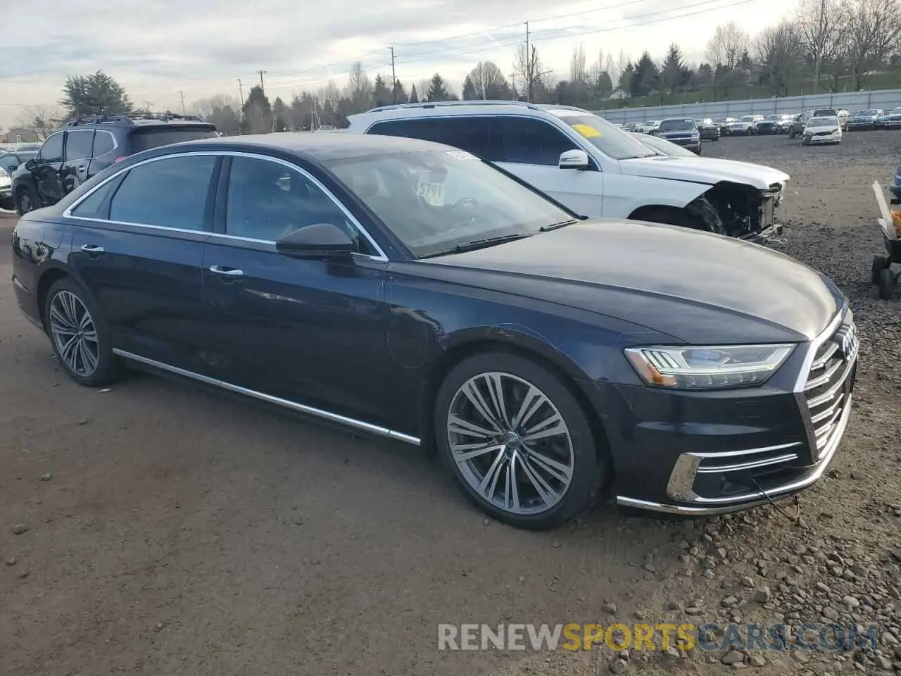 4 Photograph of a damaged car WAU8EAF81KN024754 AUDI A8 2019