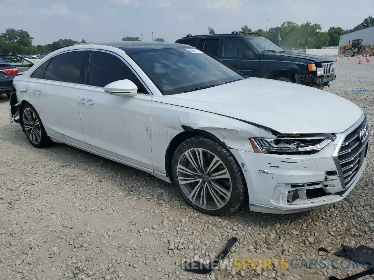 4 Photograph of a damaged car WAU8EAF81KN024821 AUDI A8 2019