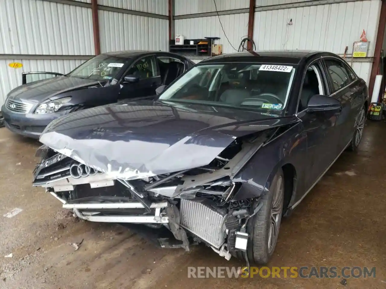 2 Photograph of a damaged car WAU8DAF89LN013618 AUDI A8 2020