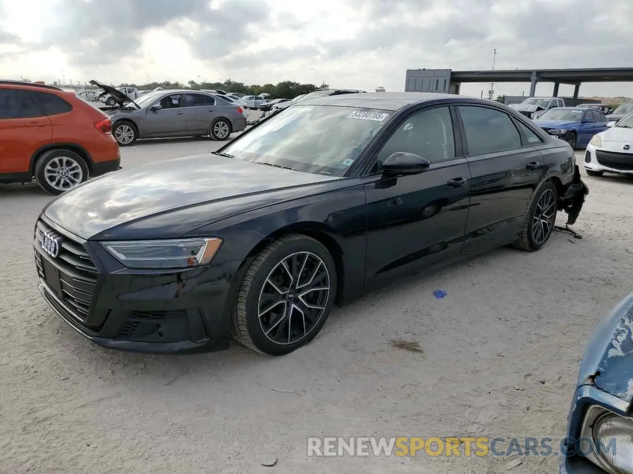 1 Photograph of a damaged car WAU8EAF84LN004211 AUDI A8 2020