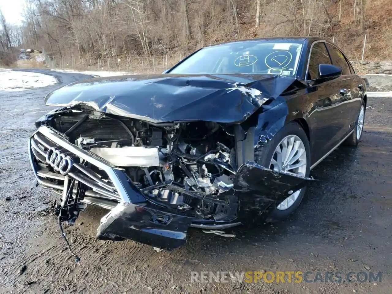 2 Photograph of a damaged car WAU8EBF85LN004840 AUDI A8 2020