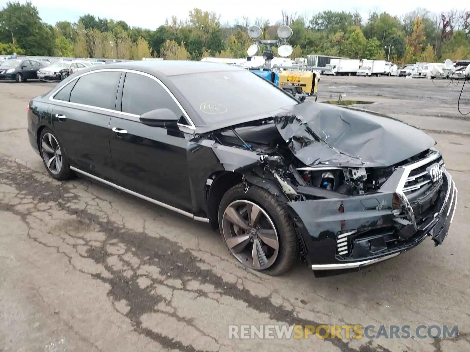 1 Photograph of a damaged car WAU8HAF85LN015421 AUDI A8 2020