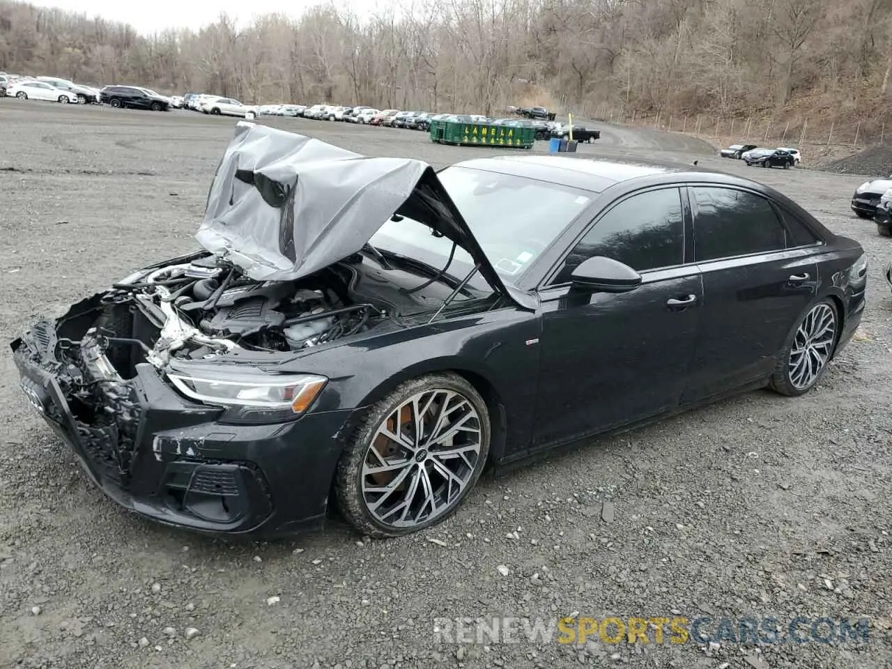 1 Photograph of a damaged car WAULDAF85NN004895 AUDI A8 2022