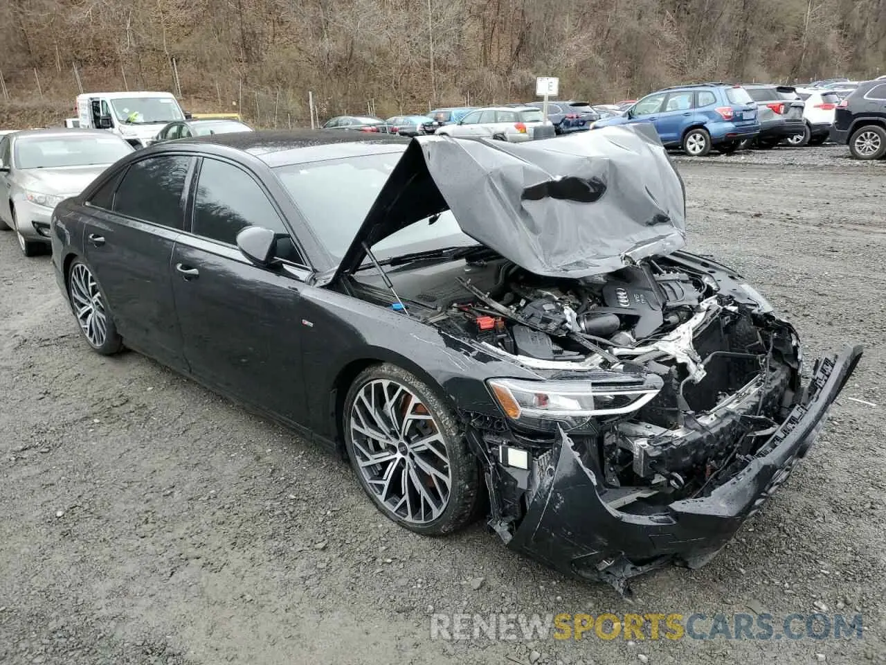 4 Photograph of a damaged car WAULDAF85NN004895 AUDI A8 2022