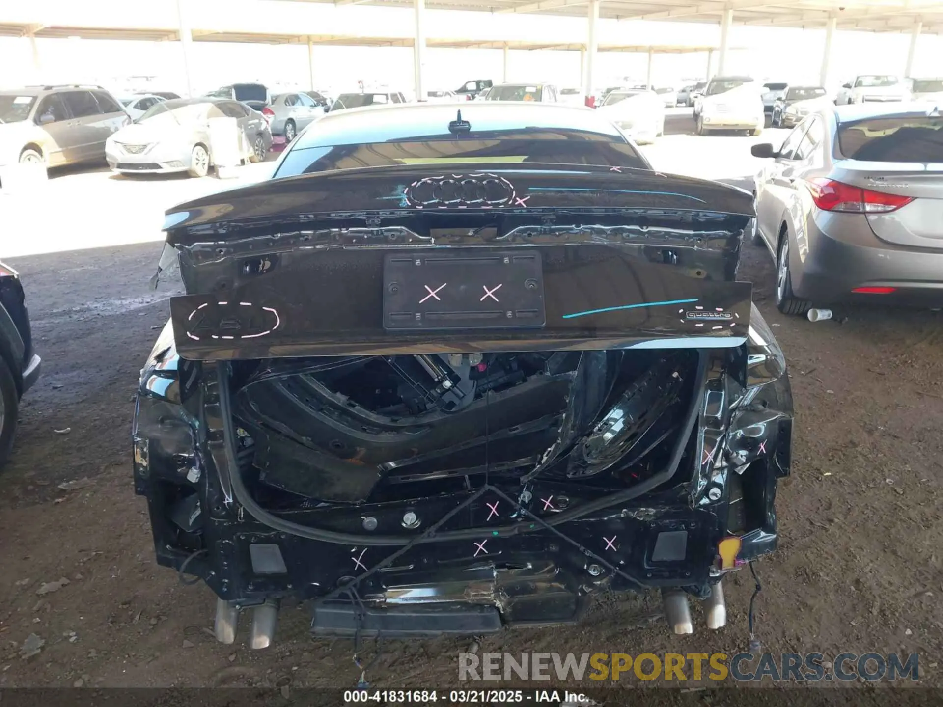 16 Photograph of a damaged car WAULDAF80PN010705 AUDI A8 2023
