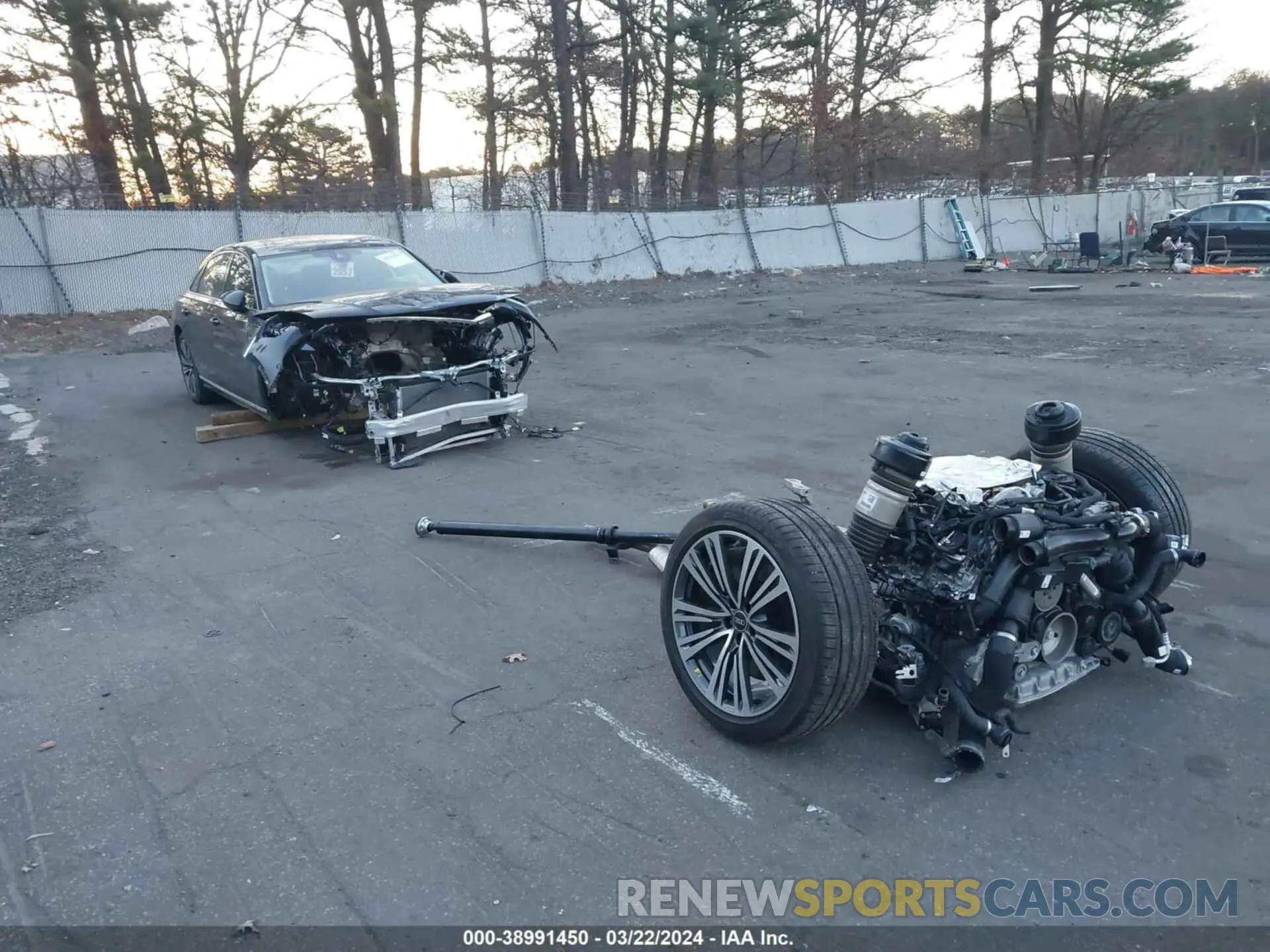 1 Photograph of a damaged car WAULDAF87PN015352 AUDI A8 2023