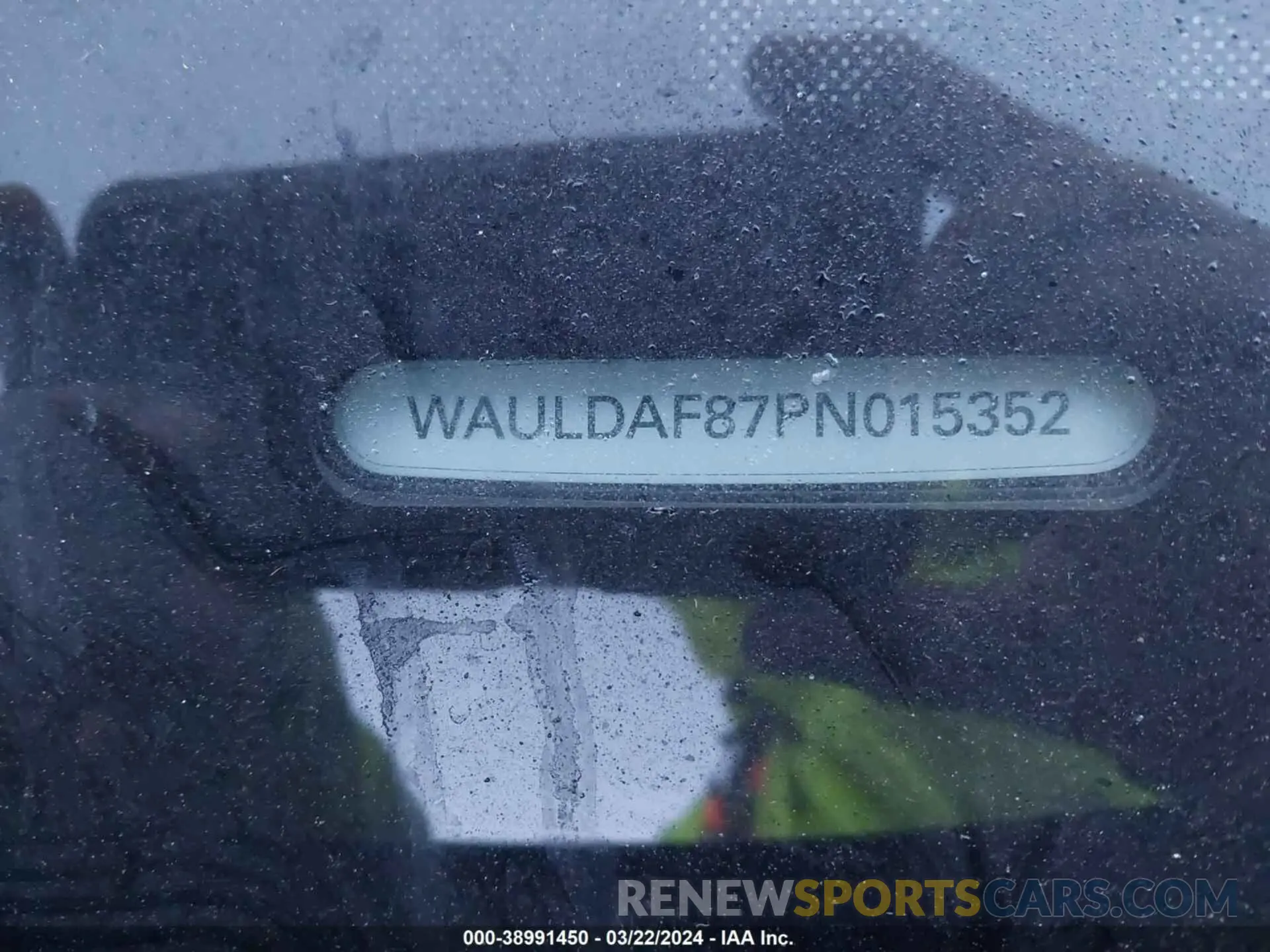 18 Photograph of a damaged car WAULDAF87PN015352 AUDI A8 2023