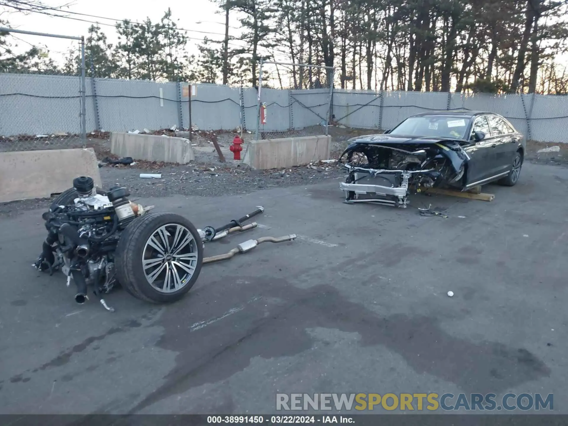 2 Photograph of a damaged car WAULDAF87PN015352 AUDI A8 2023
