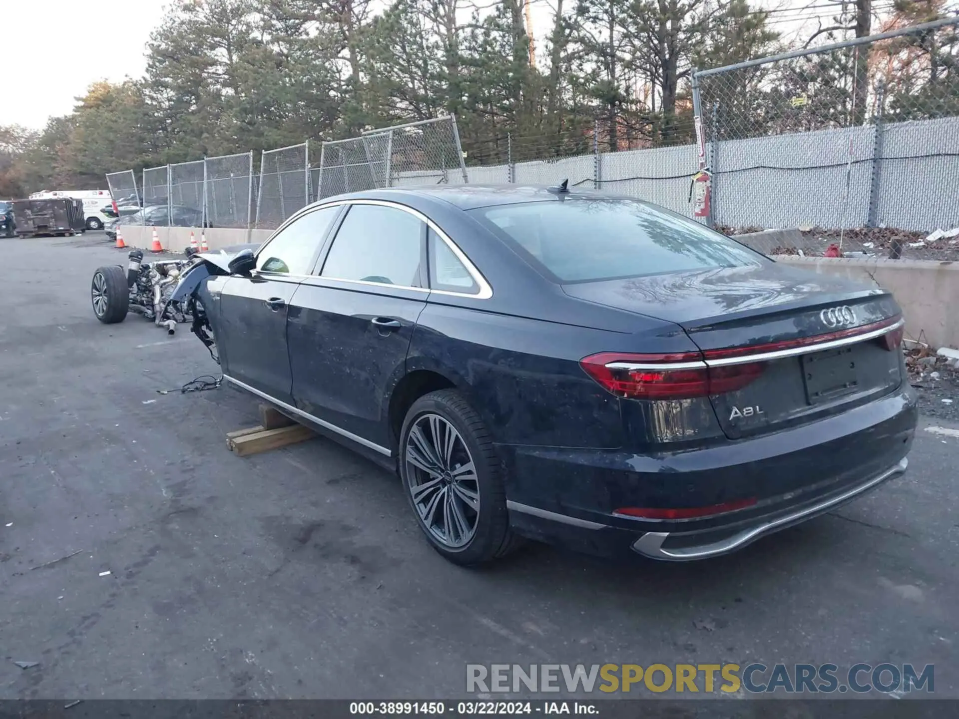 3 Photograph of a damaged car WAULDAF87PN015352 AUDI A8 2023