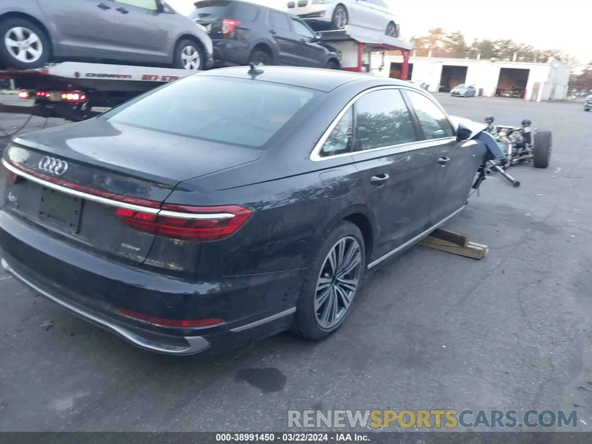 4 Photograph of a damaged car WAULDAF87PN015352 AUDI A8 2023