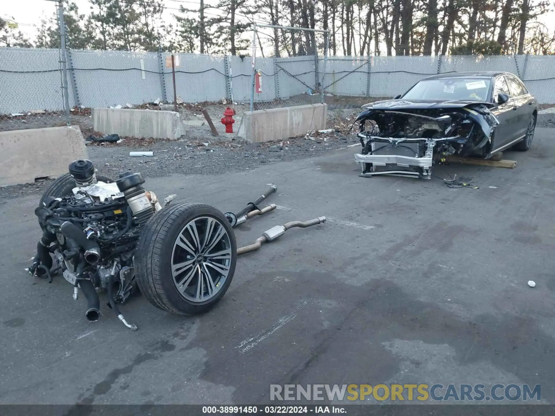 6 Photograph of a damaged car WAULDAF87PN015352 AUDI A8 2023