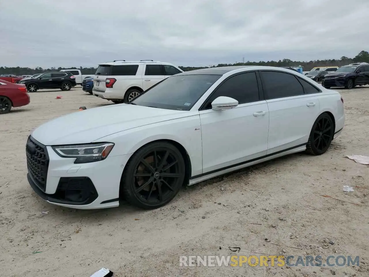 1 Photograph of a damaged car WAULDAF8XPN006192 AUDI A8 2023