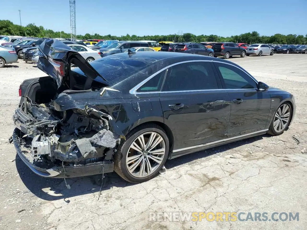 3 Photograph of a damaged car WAULDAF81RN012143 AUDI A8 2024