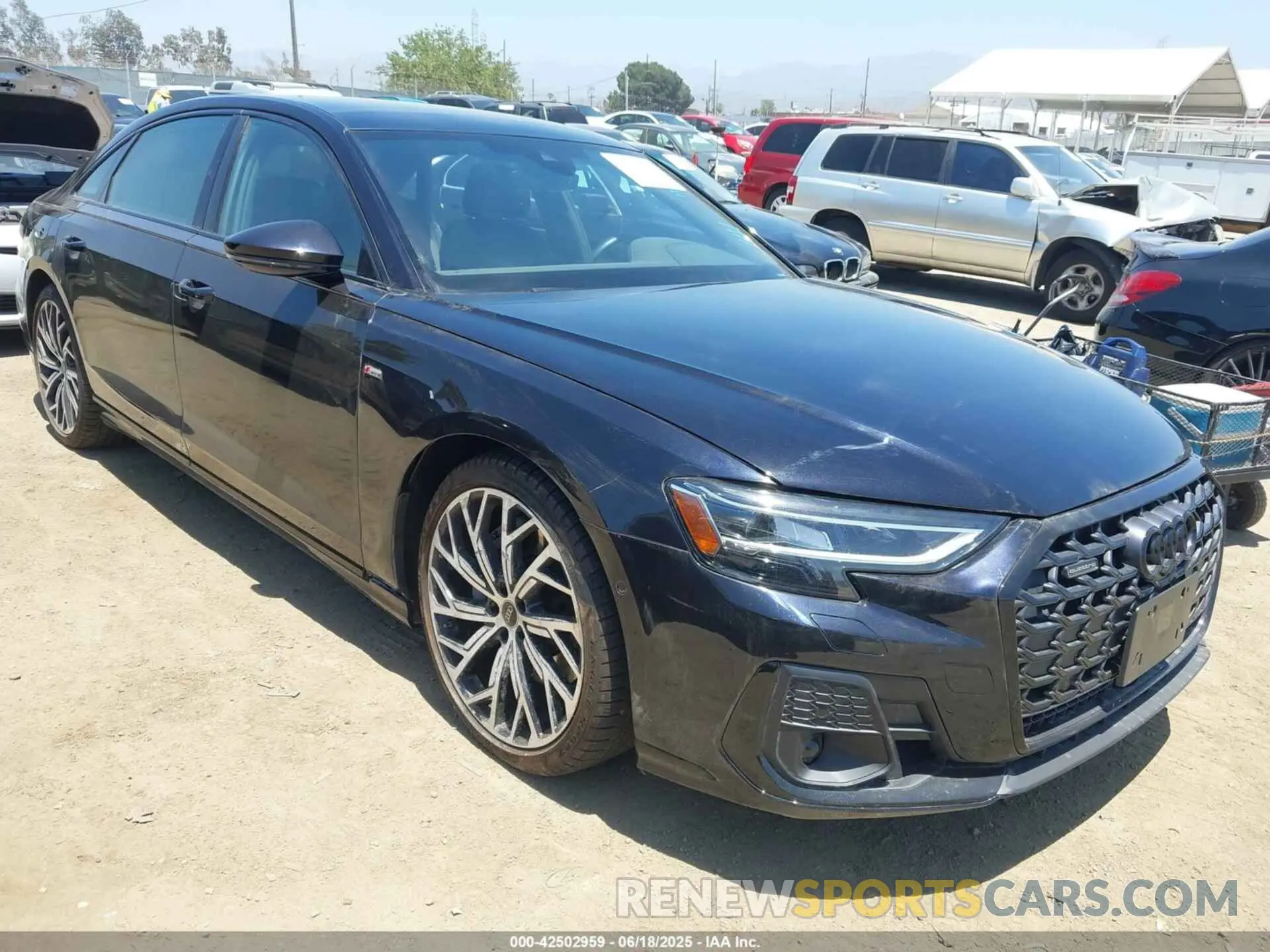 1 Photograph of a damaged car WAULDAF89RN003075 AUDI A8 2024