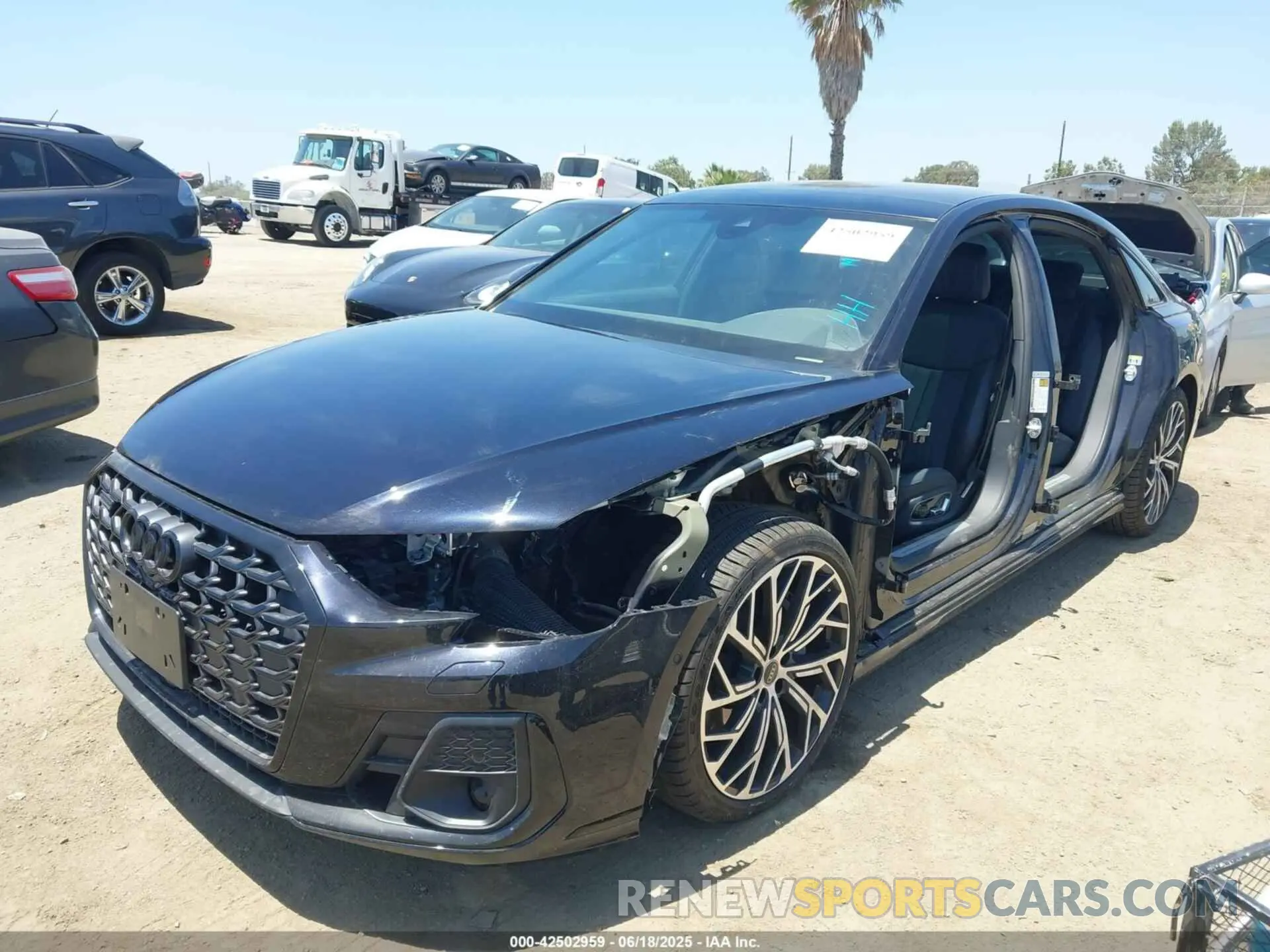 2 Photograph of a damaged car WAULDAF89RN003075 AUDI A8 2024
