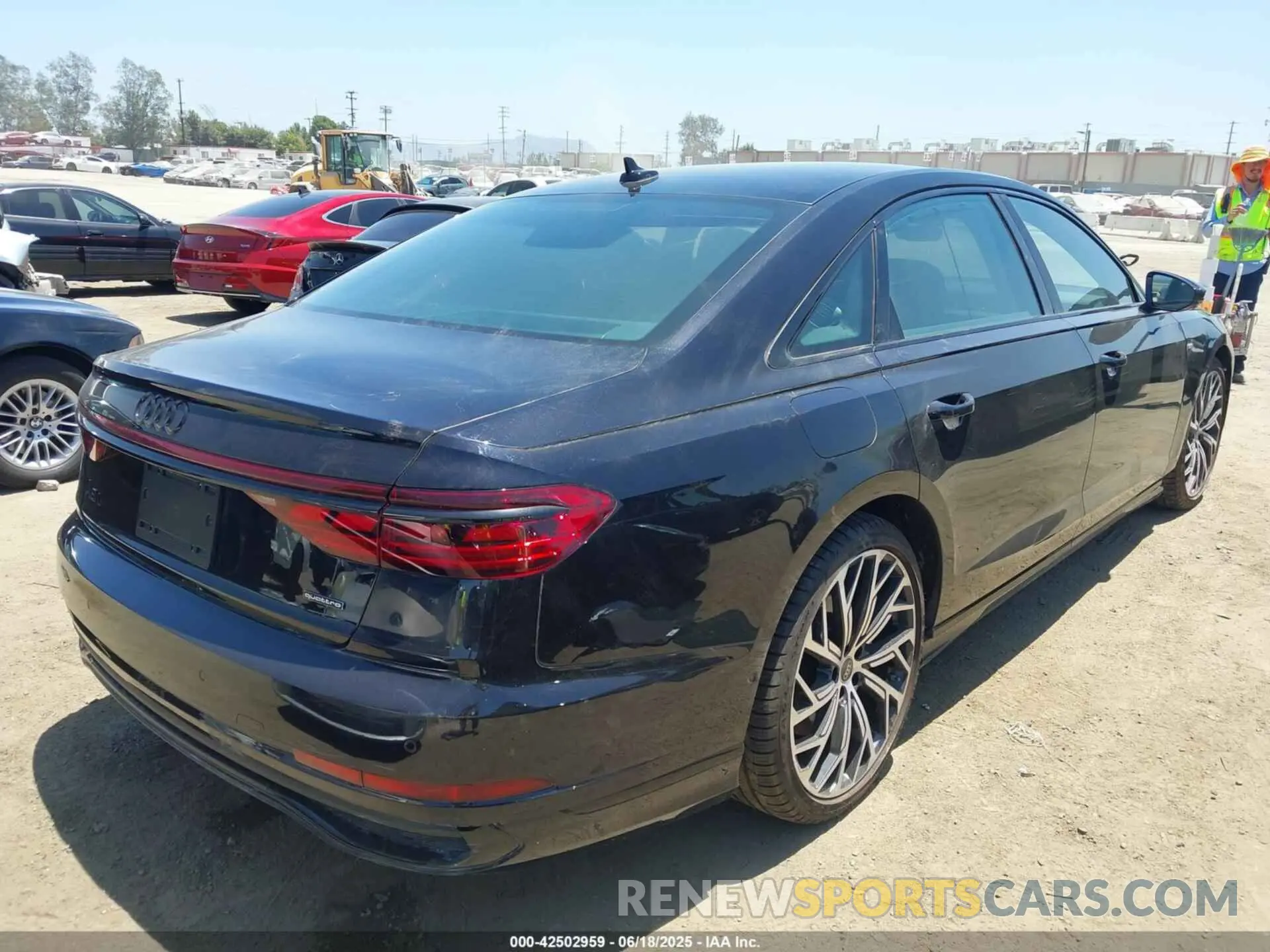 4 Photograph of a damaged car WAULDAF89RN003075 AUDI A8 2024
