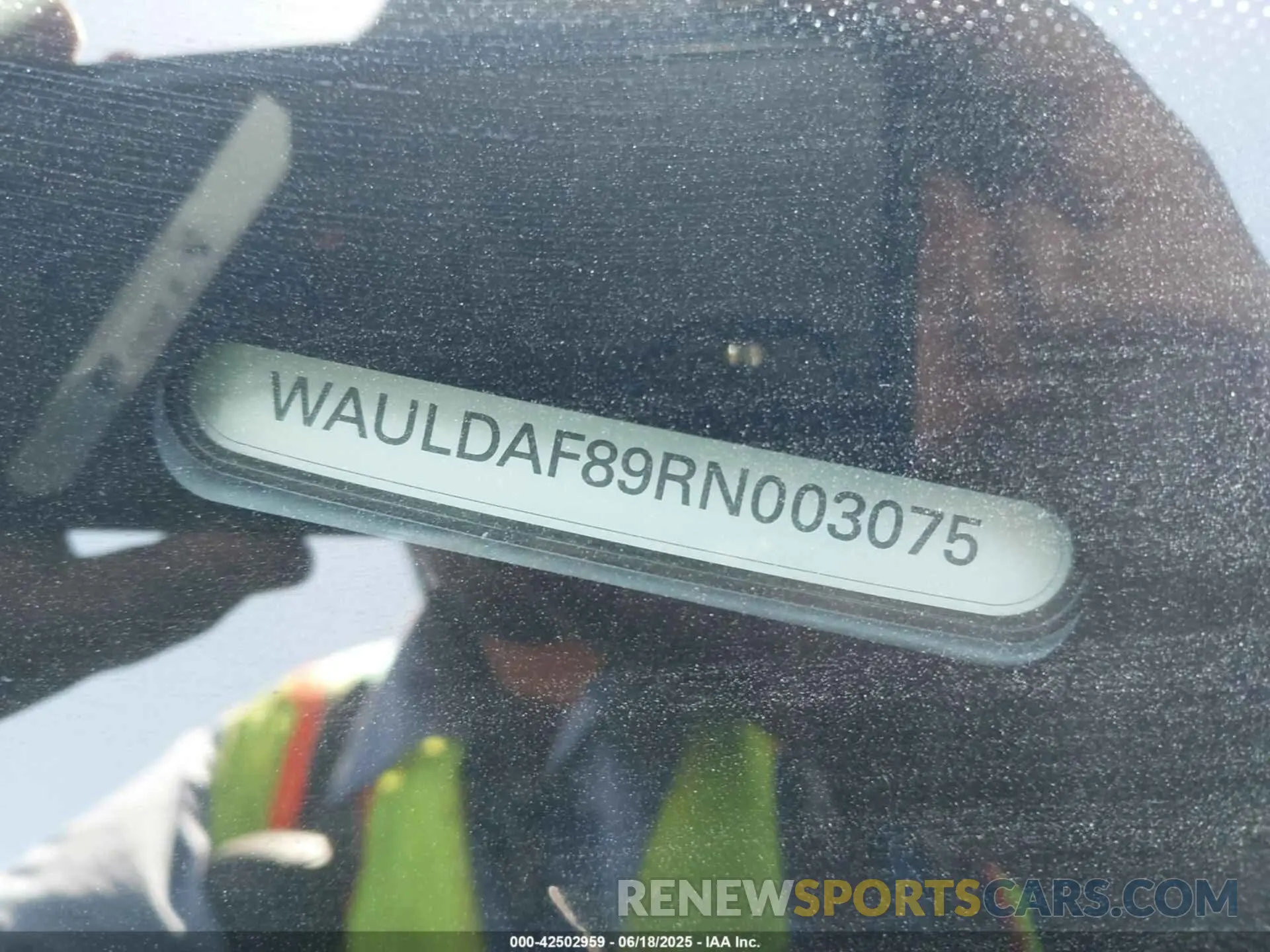 9 Photograph of a damaged car WAULDAF89RN003075 AUDI A8 2024