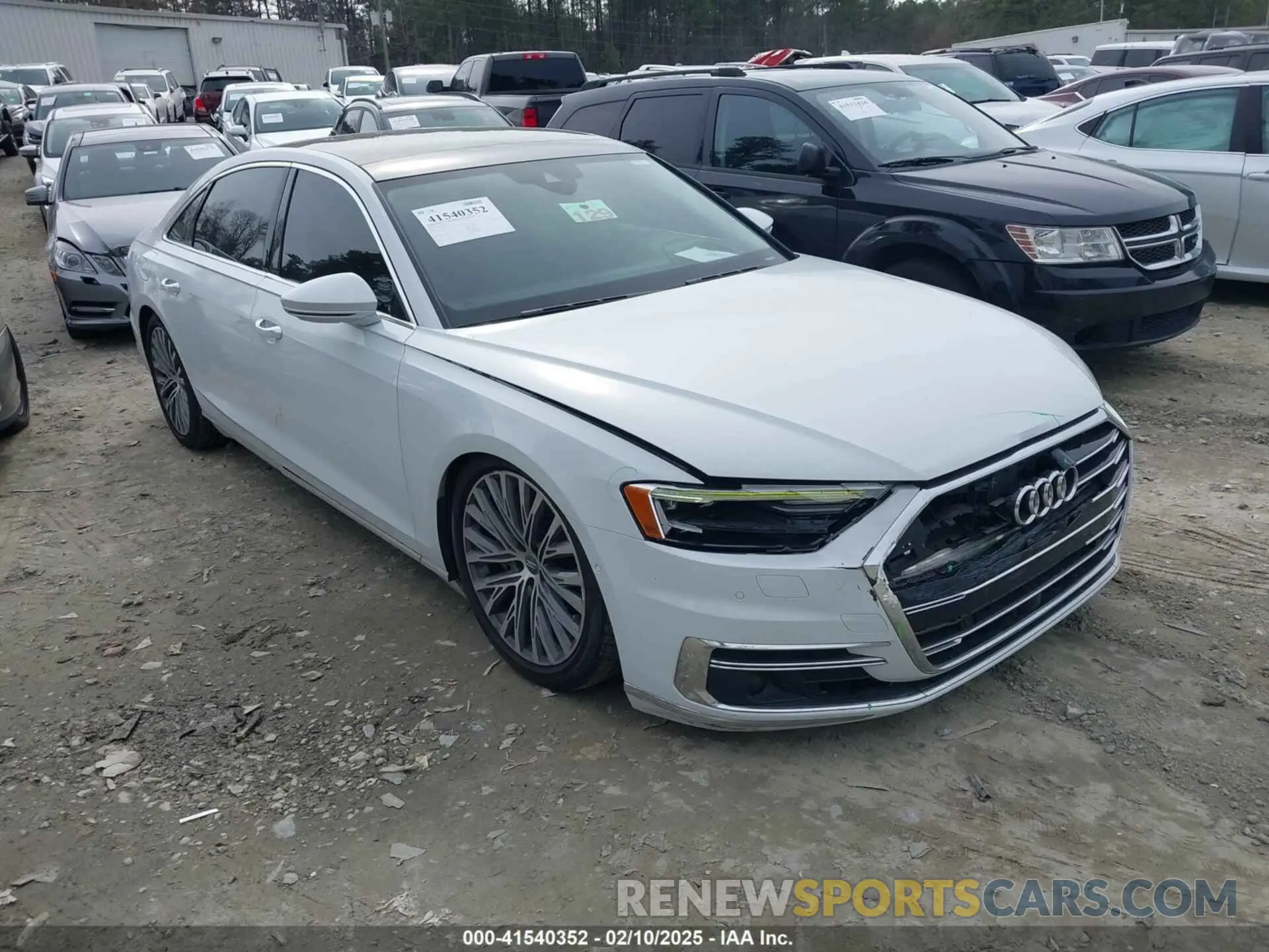 1 Photograph of a damaged car WAU8DAF83KN007358 AUDI A8 L 2019