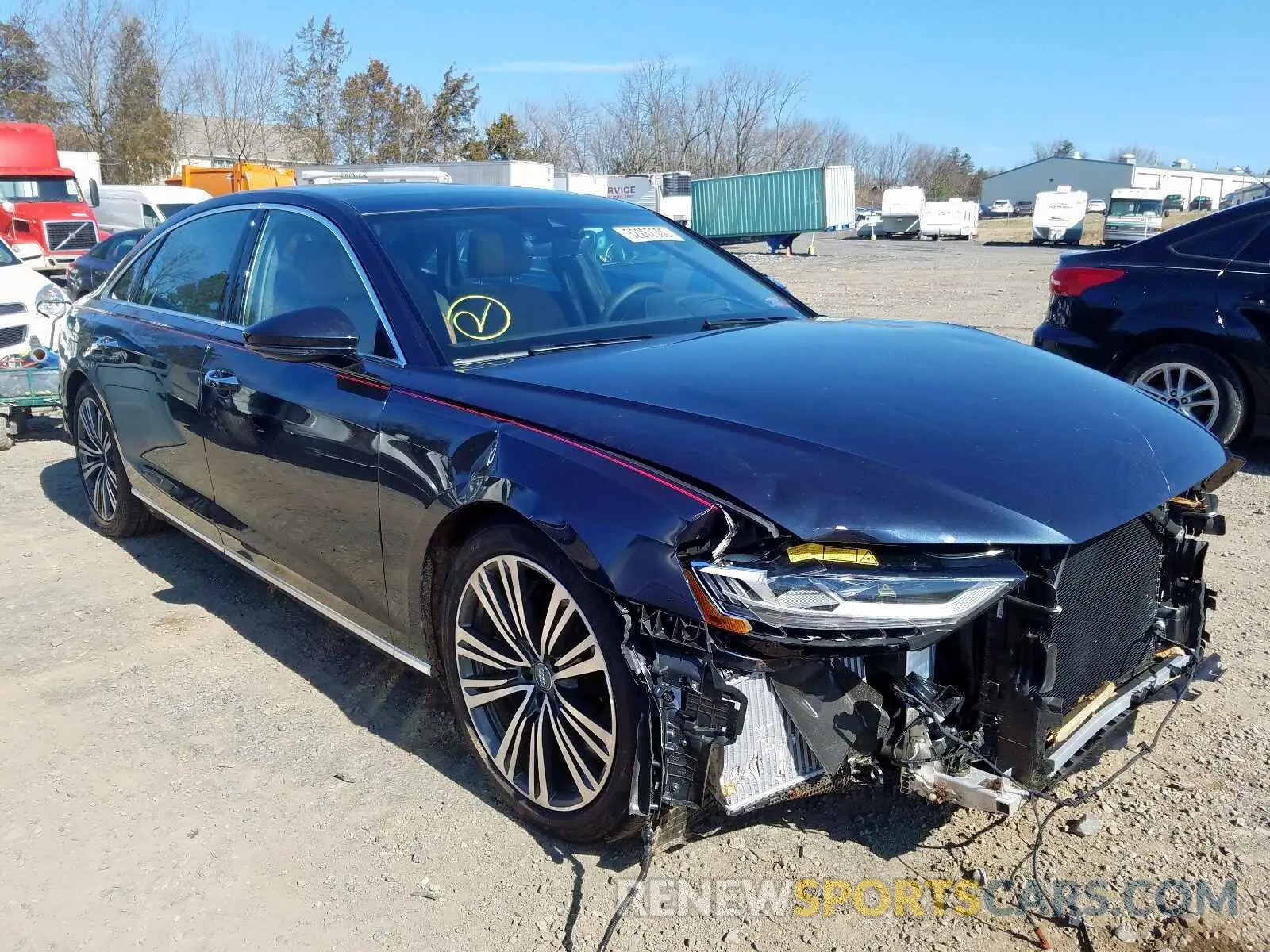 1 Photograph of a damaged car WAU8EAF86KN024782 AUDI A8 L 2019