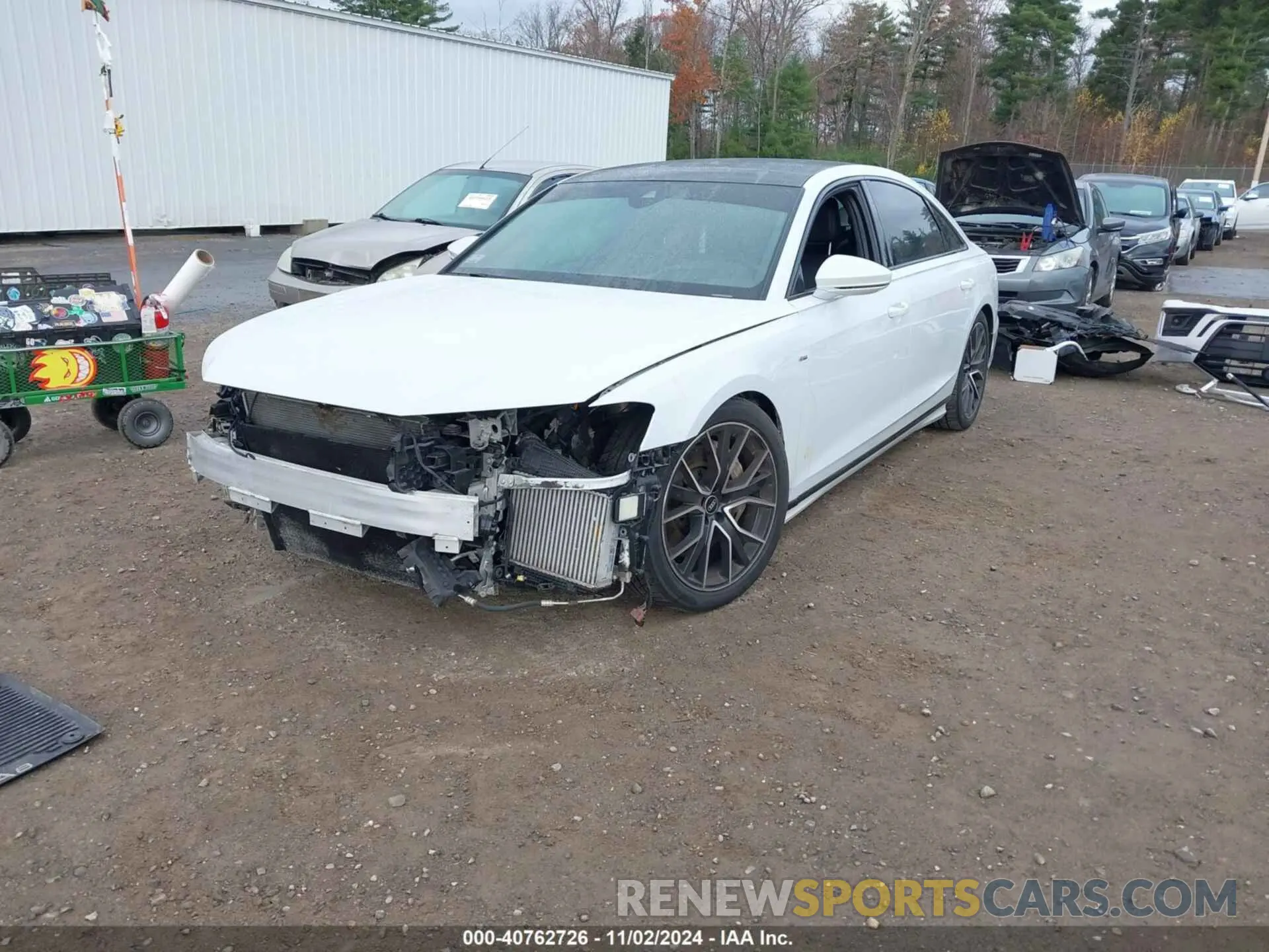 2 Photograph of a damaged car WAU8DAF80MN025433 AUDI A8 L 2021
