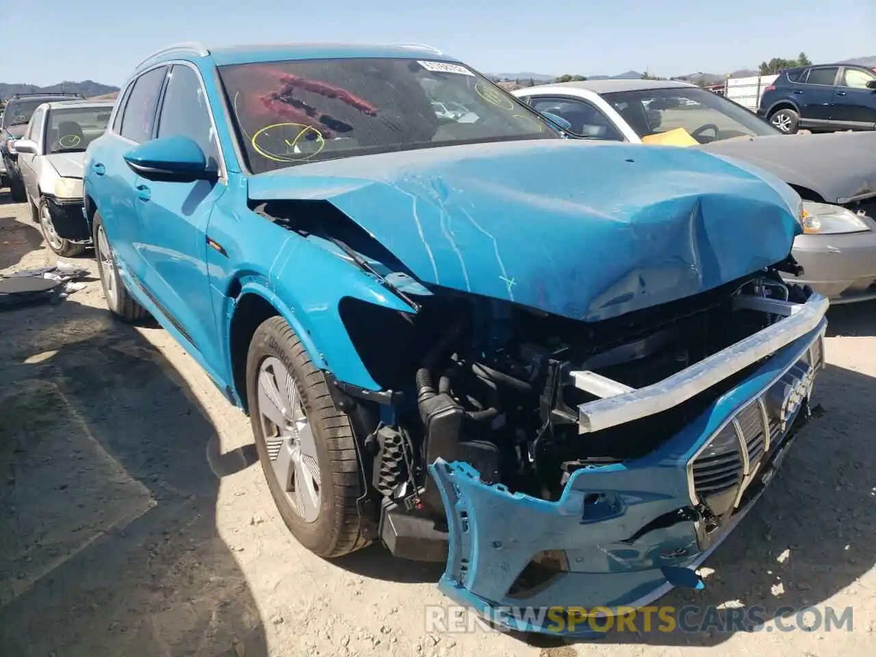 1 Photograph of a damaged car WA1LAAGE0KB014242 AUDI E-TRON 2019