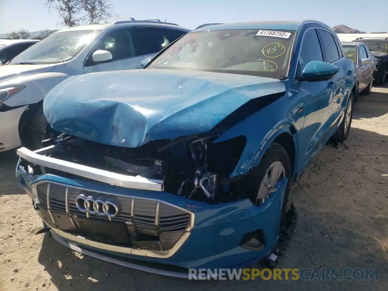 2 Photograph of a damaged car WA1LAAGE0KB014242 AUDI E-TRON 2019