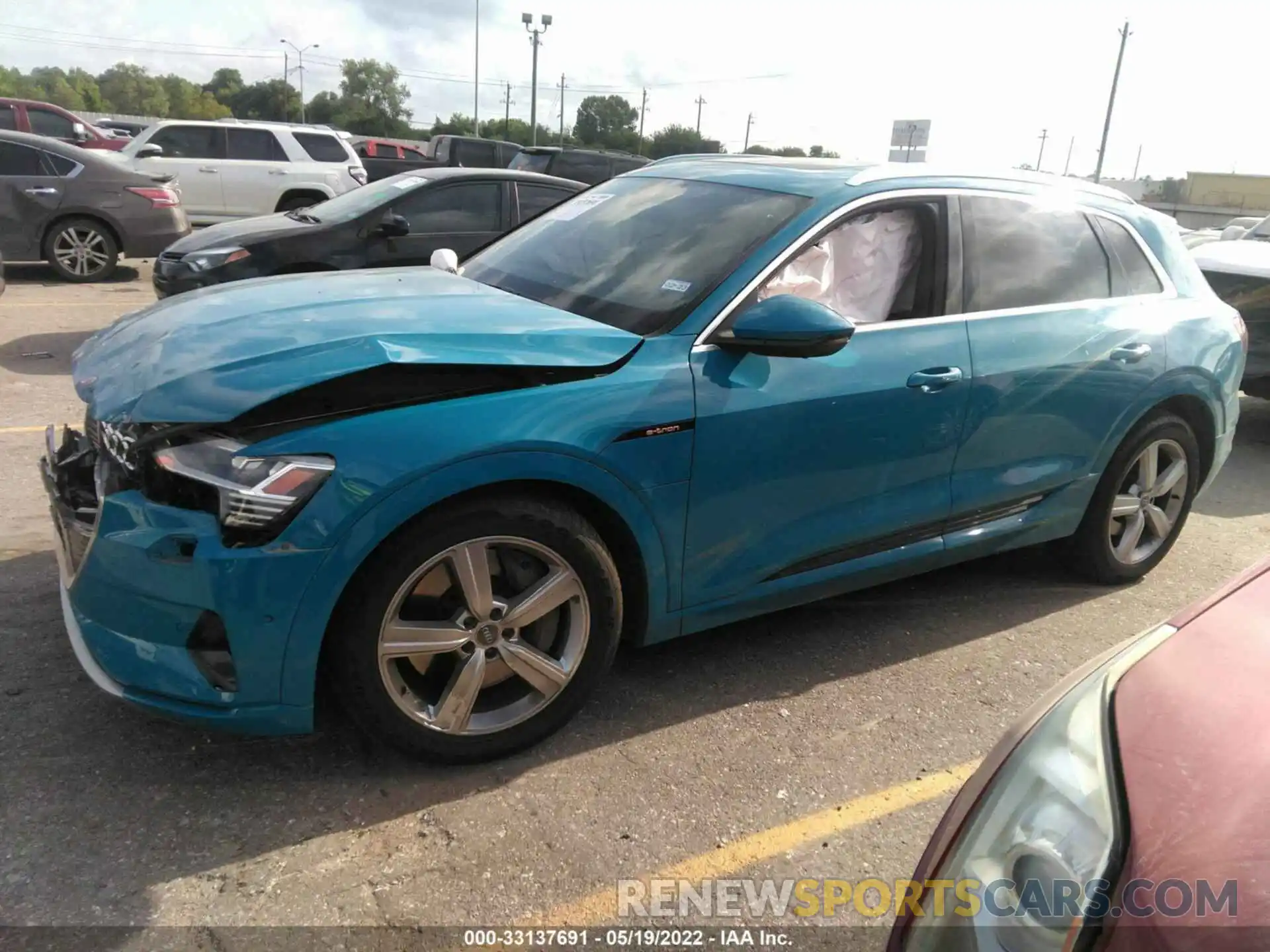 2 Photograph of a damaged car WA1LABGE6KB015482 AUDI E-TRON 2019