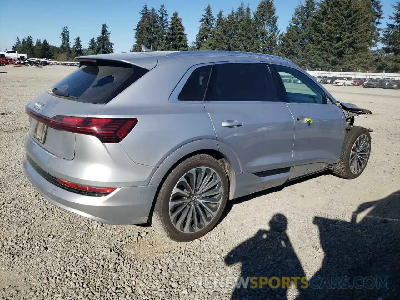 3 Photograph of a damaged car WA1VAAGE0KB021748 AUDI E-TRON 2019
