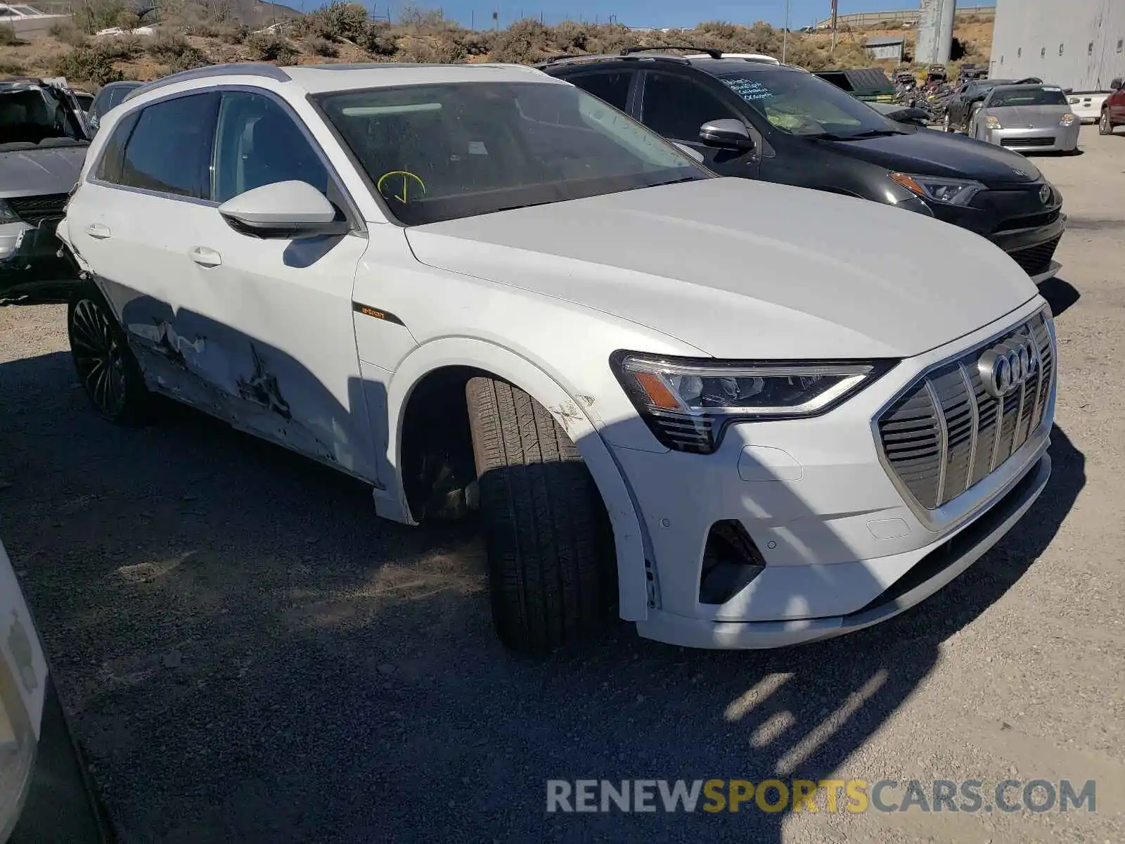 1 Photograph of a damaged car WA1VABGE0KB024123 AUDI E-TRON 2019