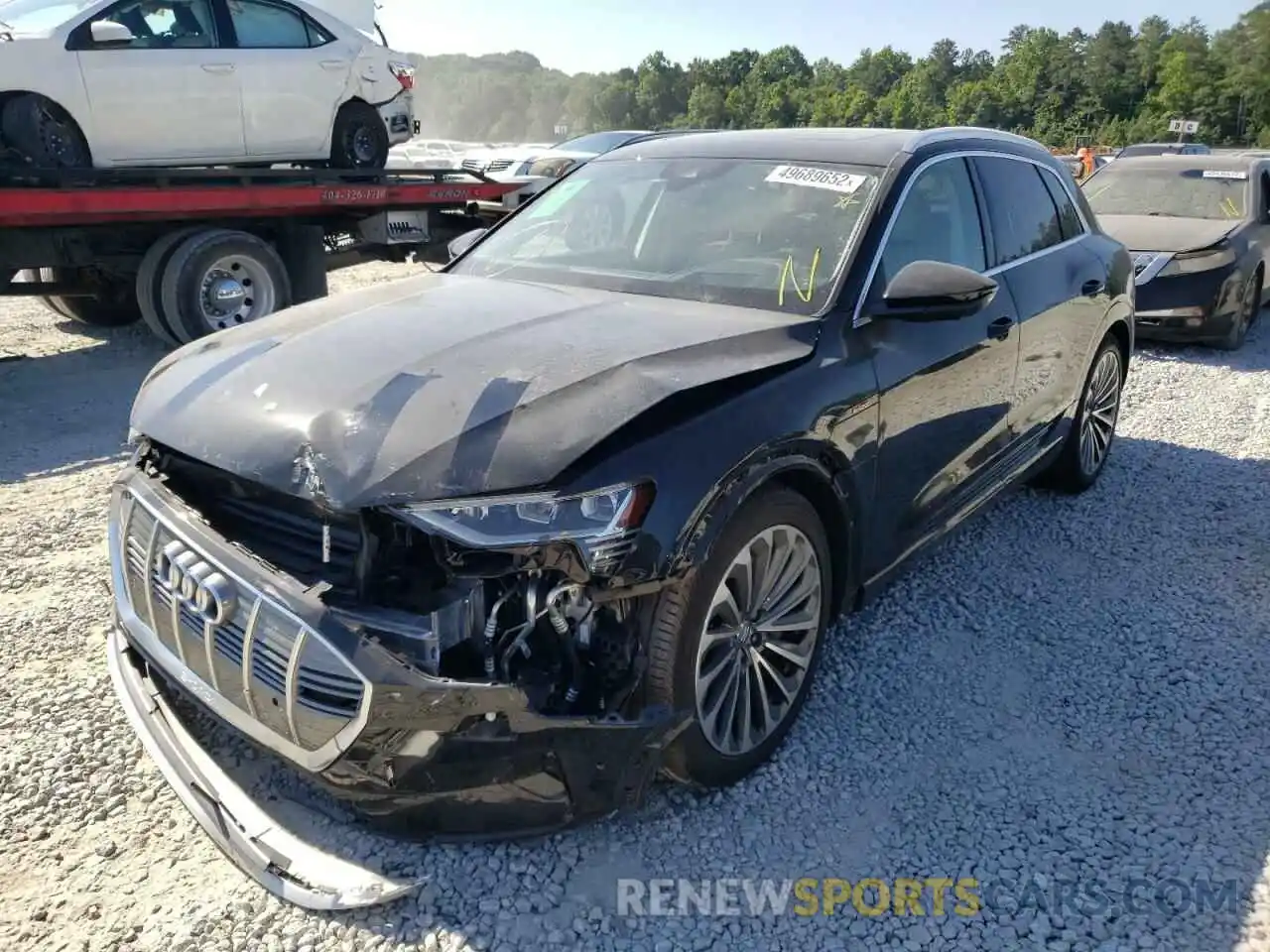 2 Photograph of a damaged car WA1VABGE1KB008755 AUDI E-TRON 2019