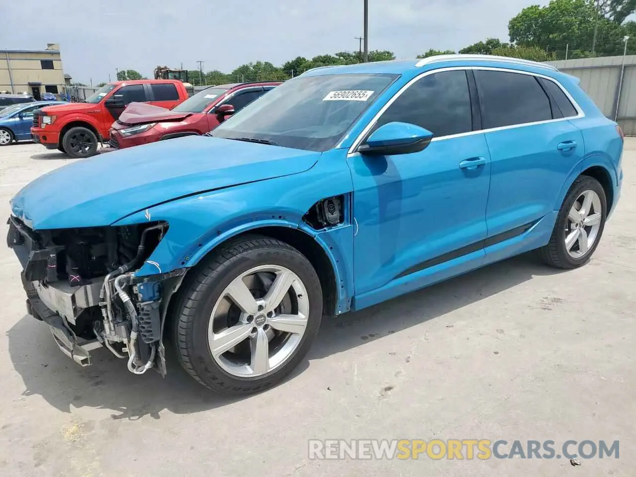 1 Photograph of a damaged car WA1VABGE1KB011946 AUDI E-TRON 2019