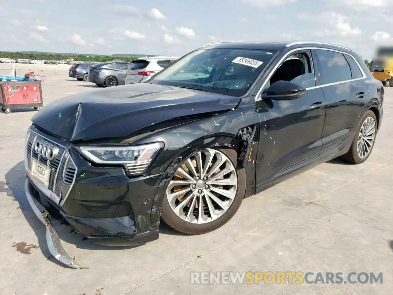 1 Photograph of a damaged car WA1VABGE1KB013888 AUDI E-TRON 2019