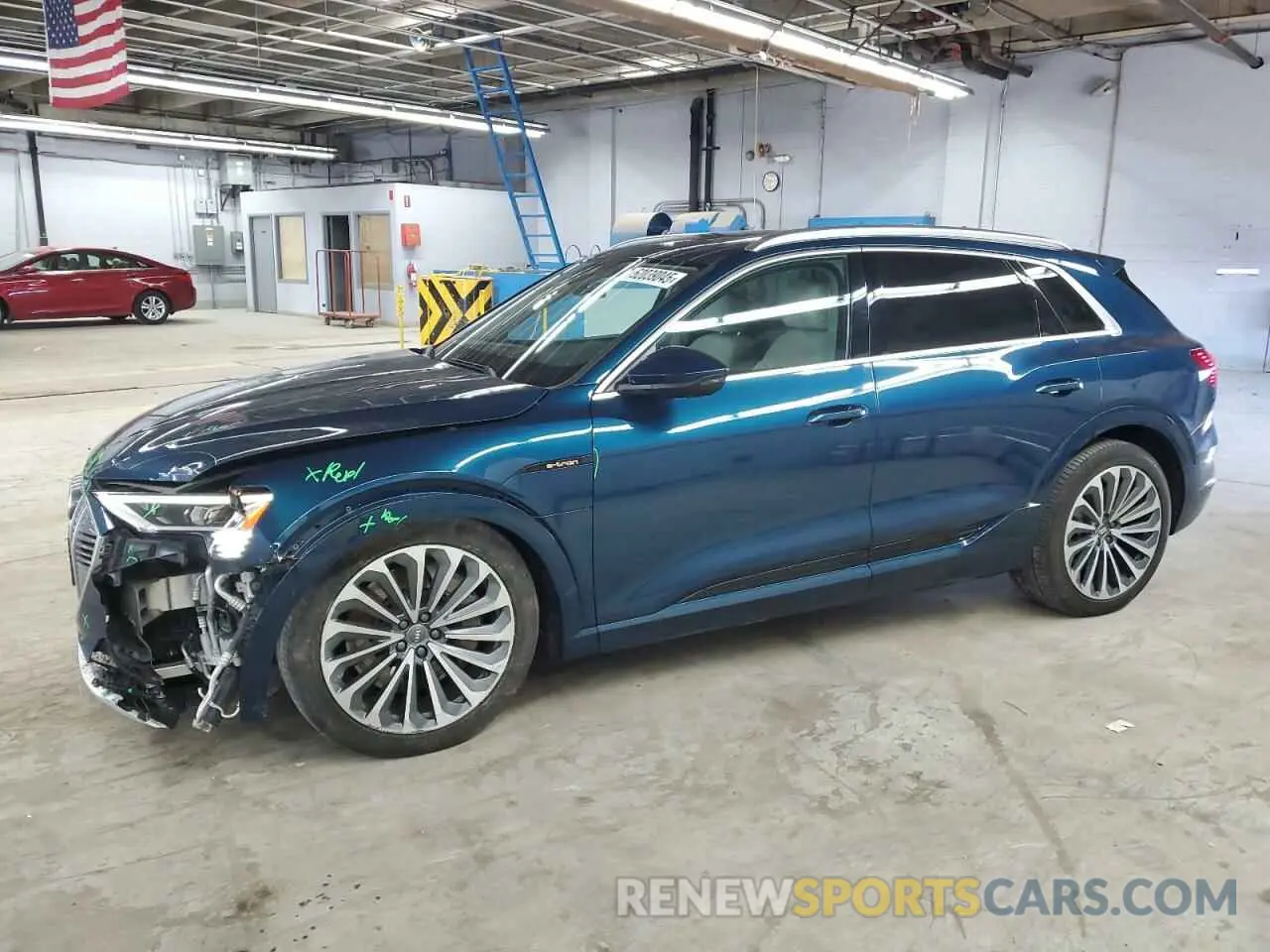 1 Photograph of a damaged car WA1VABGE2KB010143 AUDI E-TRON 2019