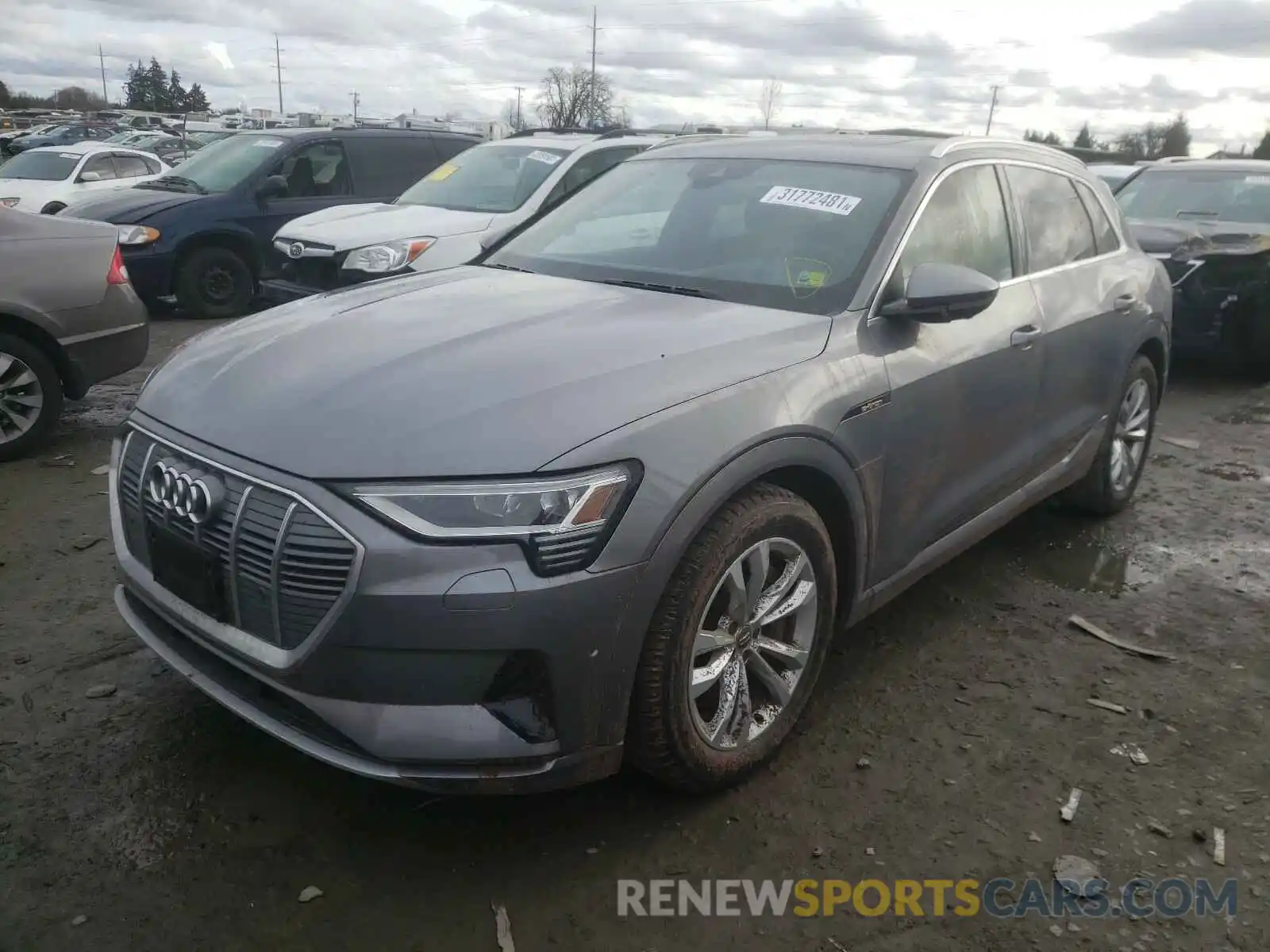 2 Photograph of a damaged car WA1VABGE2KB019070 AUDI E-TRON 2019