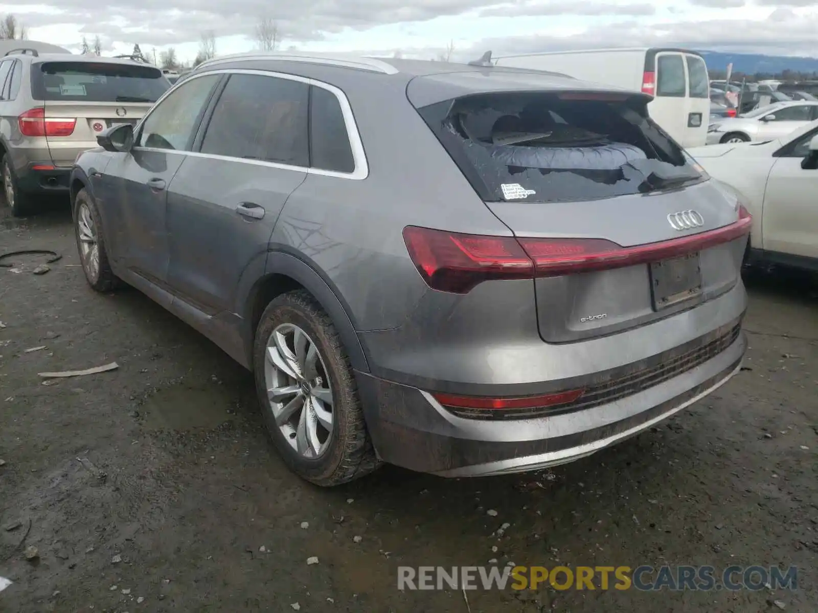 3 Photograph of a damaged car WA1VABGE2KB019070 AUDI E-TRON 2019