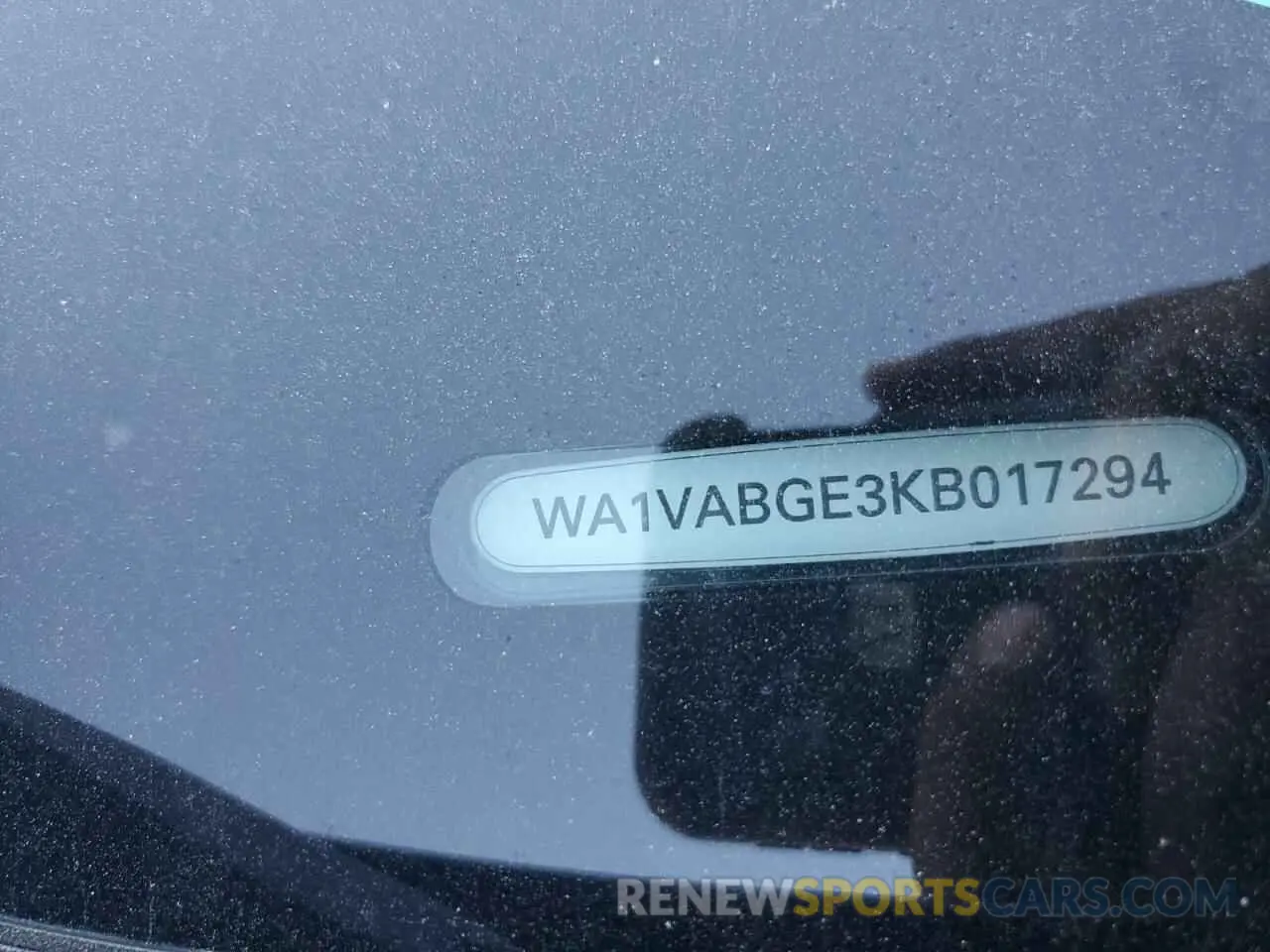 13 Photograph of a damaged car WA1VABGE3KB017294 AUDI E-TRON 2019