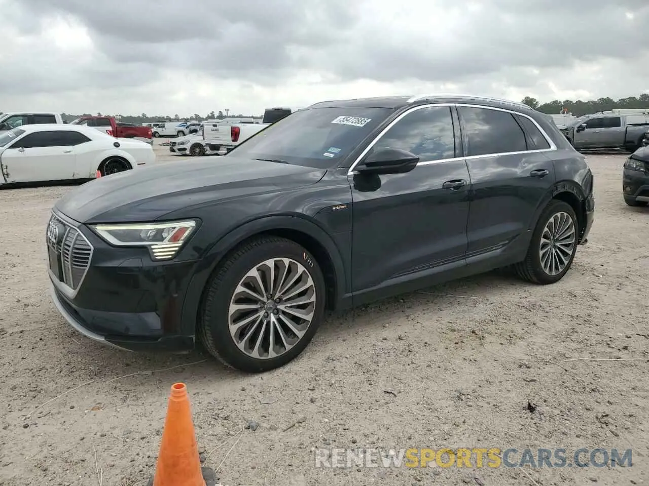 1 Photograph of a damaged car WA1VABGE4KB021614 AUDI E-TRON 2019