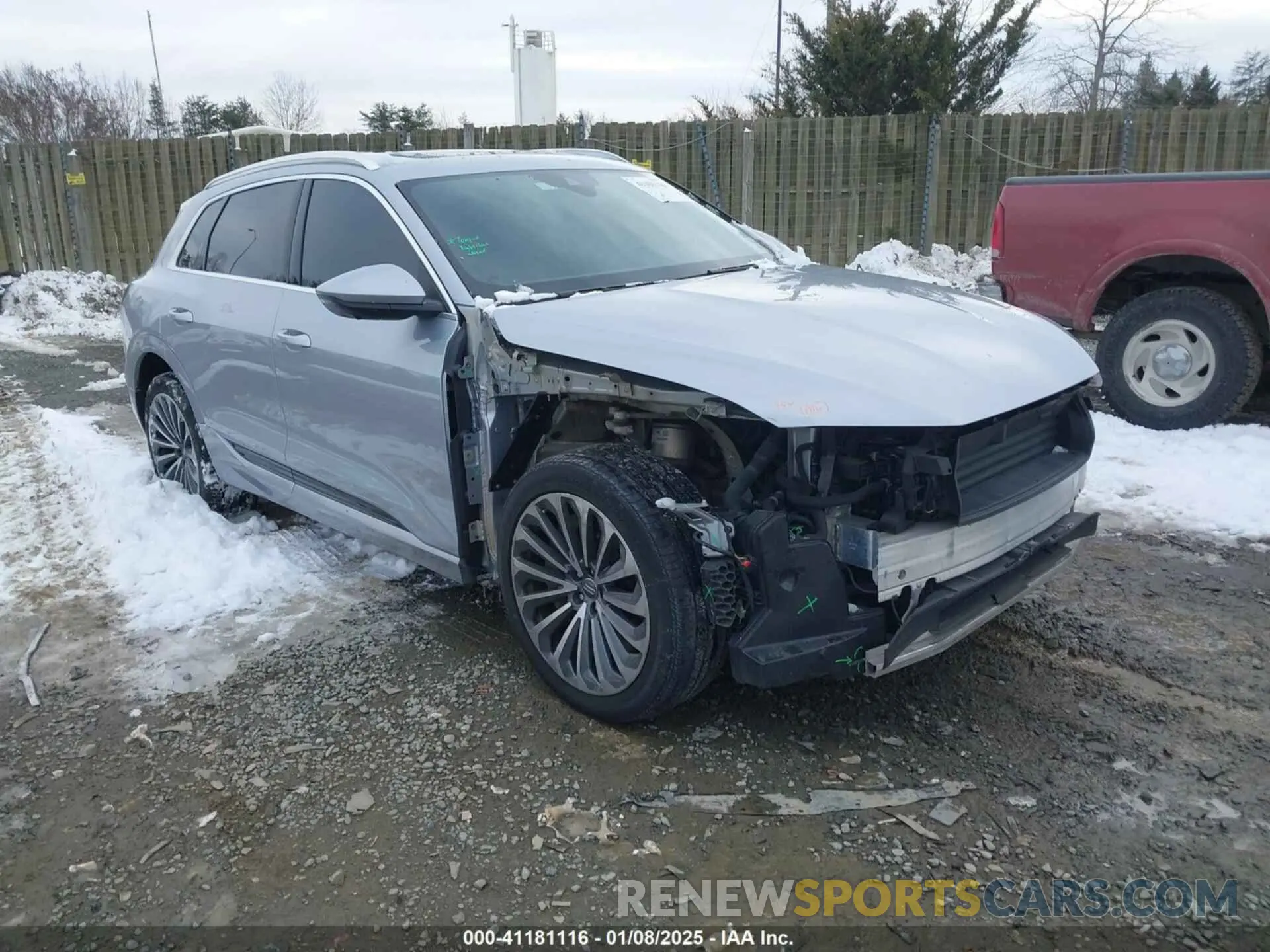 1 Photograph of a damaged car WA1VABGE5KB021153 AUDI E-TRON 2019