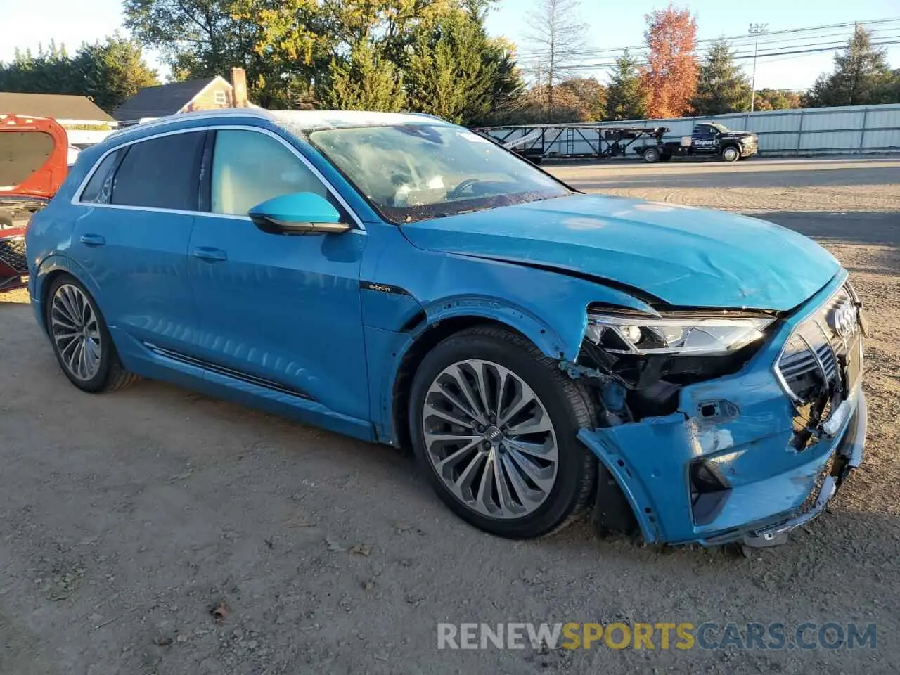 4 Photograph of a damaged car WA1VABGE5KB021931 AUDI E-TRON 2019