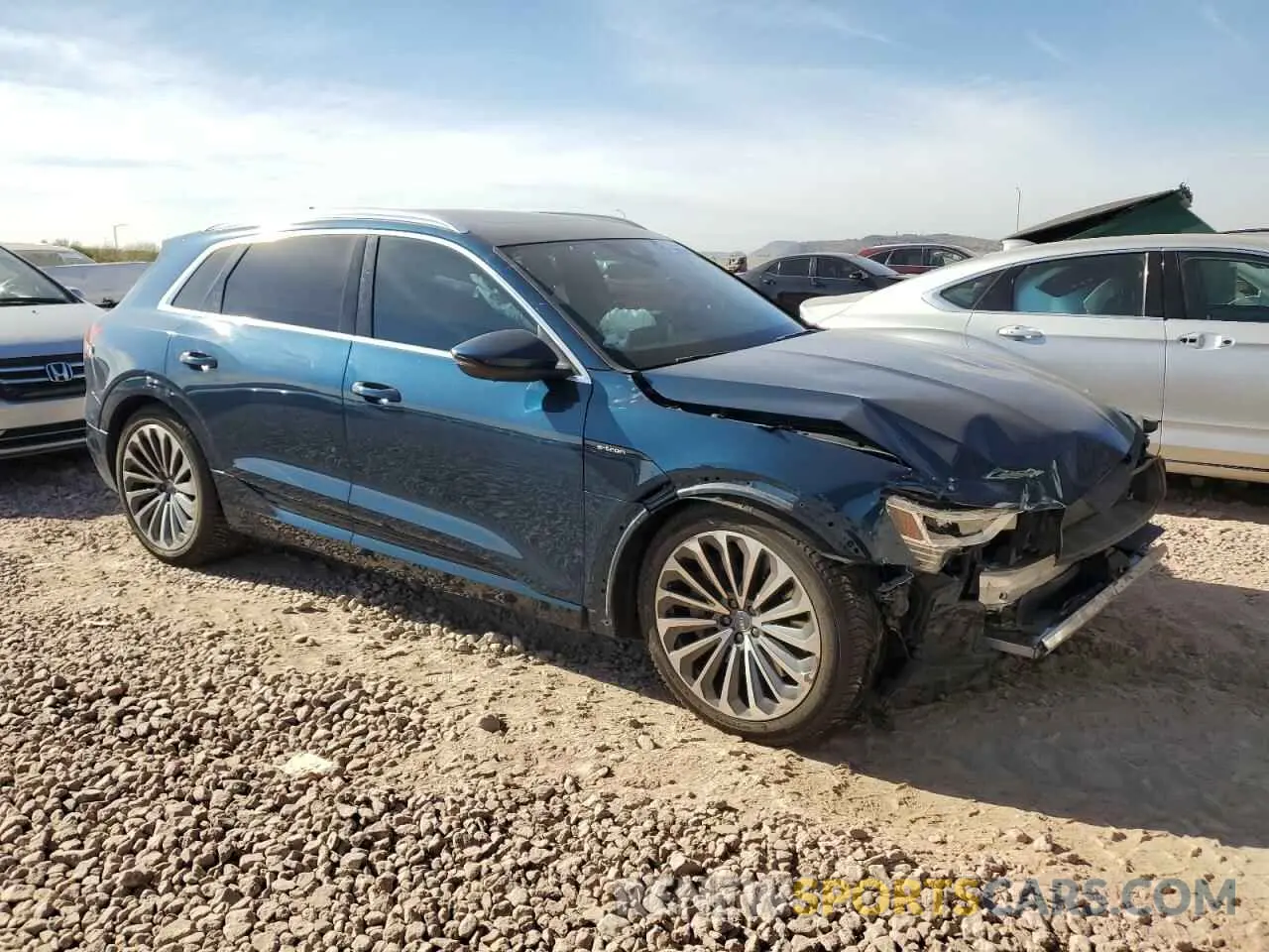 4 Photograph of a damaged car WA1VABGE6KB009416 AUDI E-TRON 2019