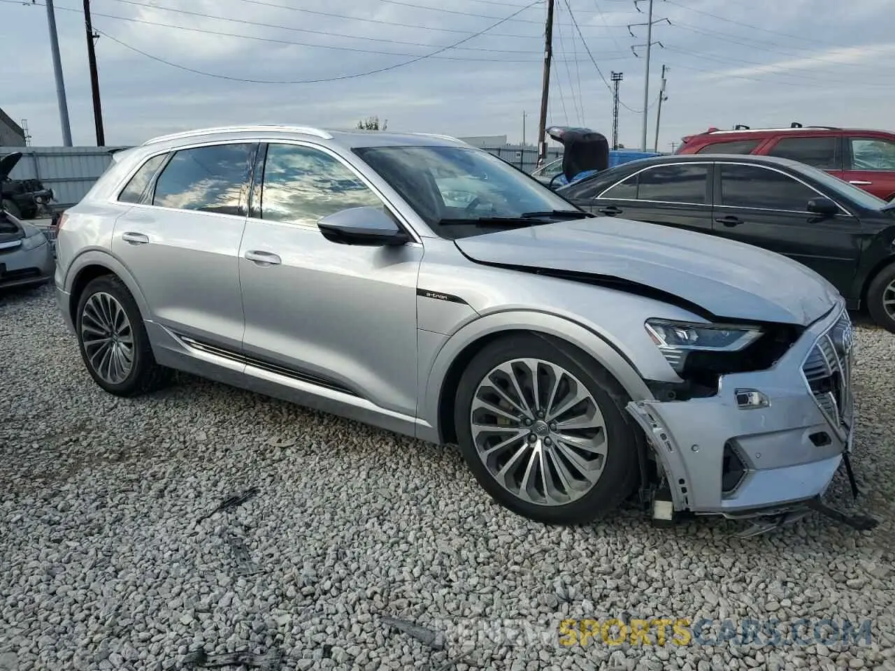 4 Photograph of a damaged car WA1VABGE6KB021968 AUDI E-TRON 2019