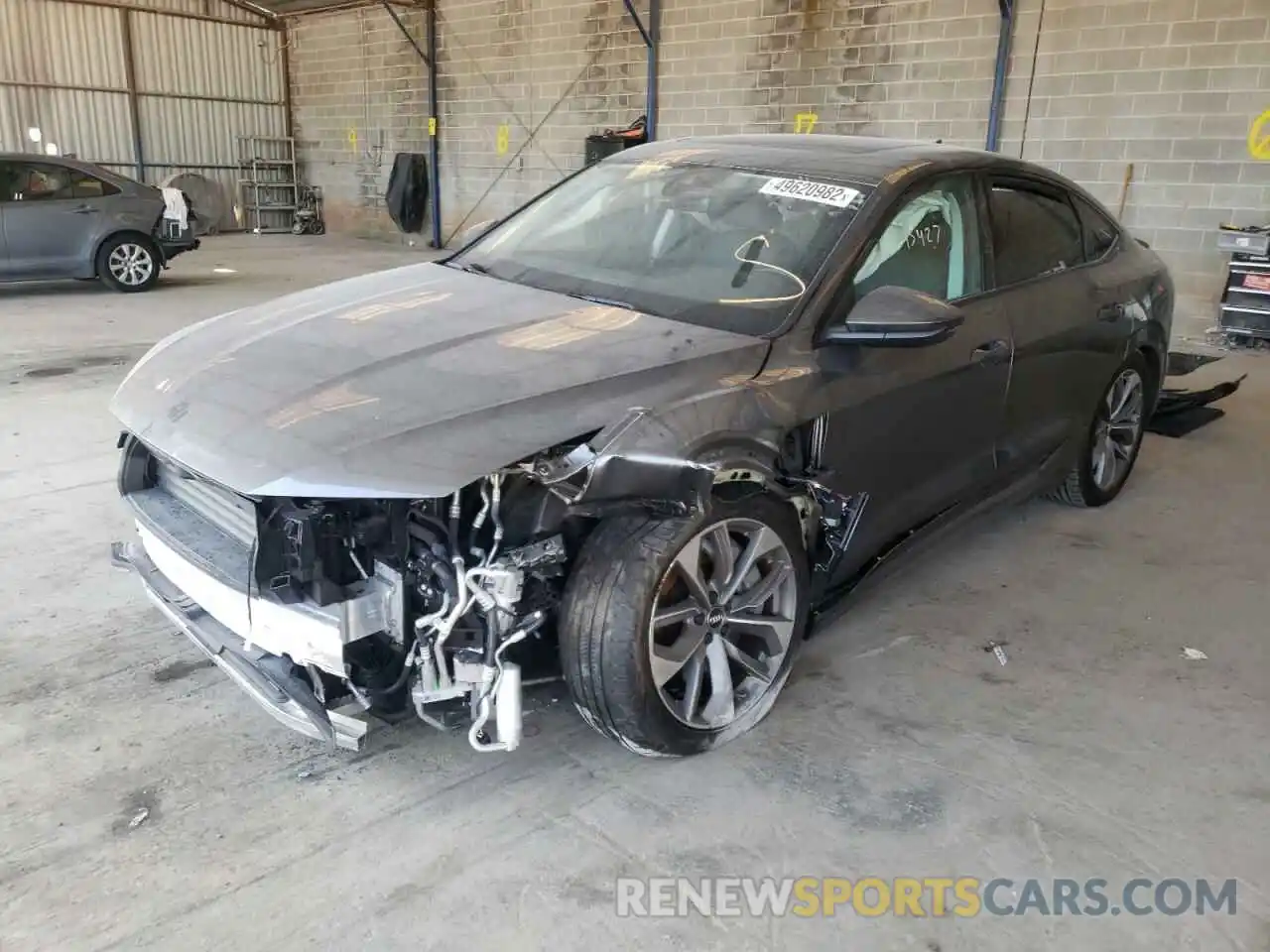 2 Photograph of a damaged car WA12AAGE0MB003823 AUDI E-TRON 2021