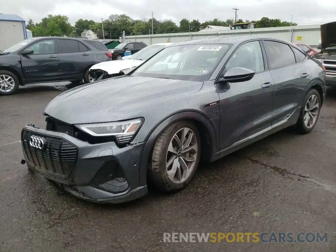 2 Photograph of a damaged car WA12AAGE0MB013820 AUDI E-TRON 2021