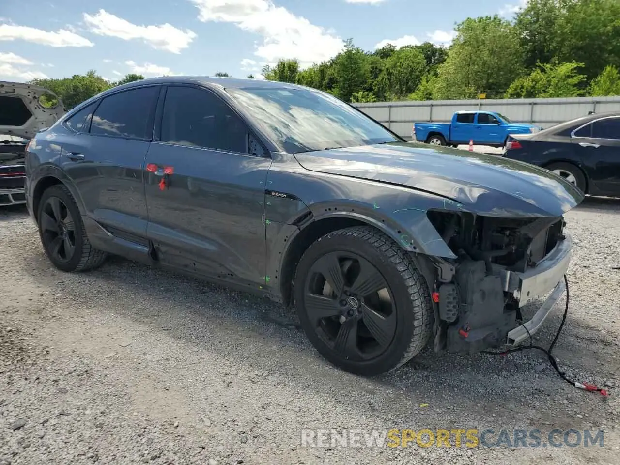 4 Photograph of a damaged car WA12AAGE1MB039861 AUDI E-TRON 2021