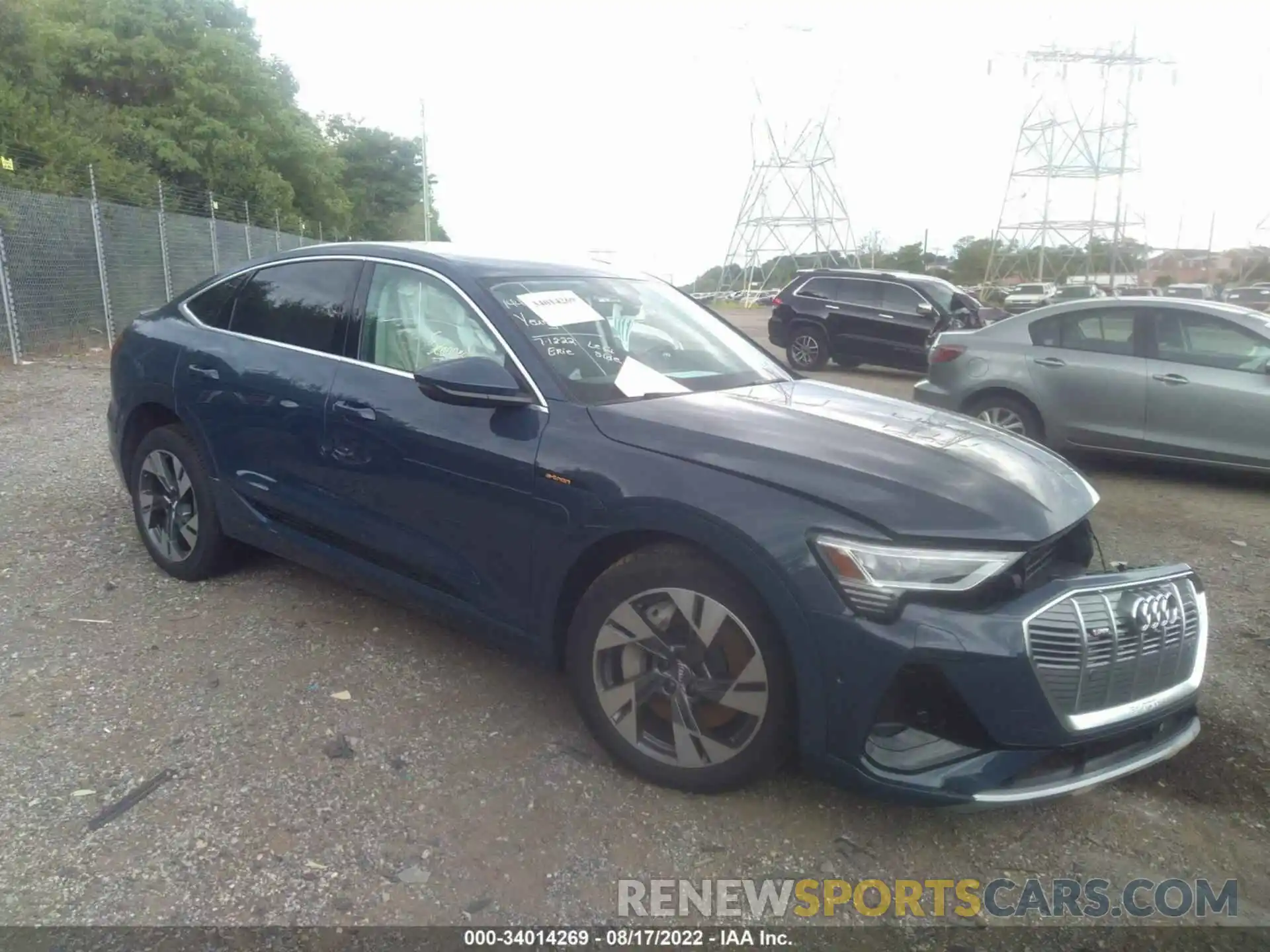 1 Photograph of a damaged car WA13AAGE7MB004259 AUDI E-TRON 2021