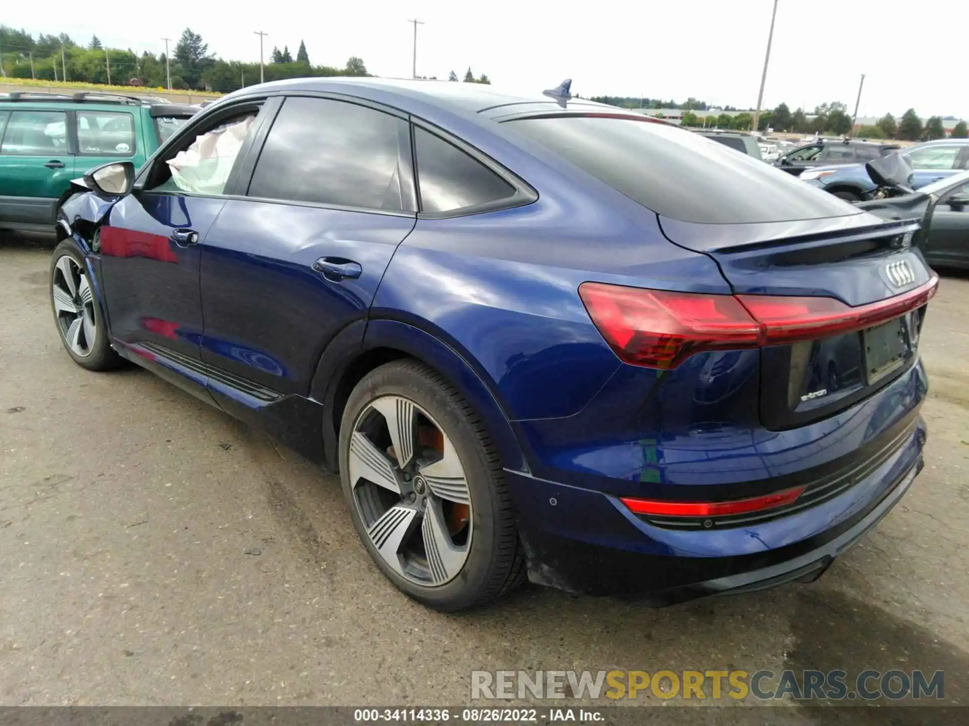 3 Photograph of a damaged car WA13ABGE1MB023878 AUDI E-TRON 2021