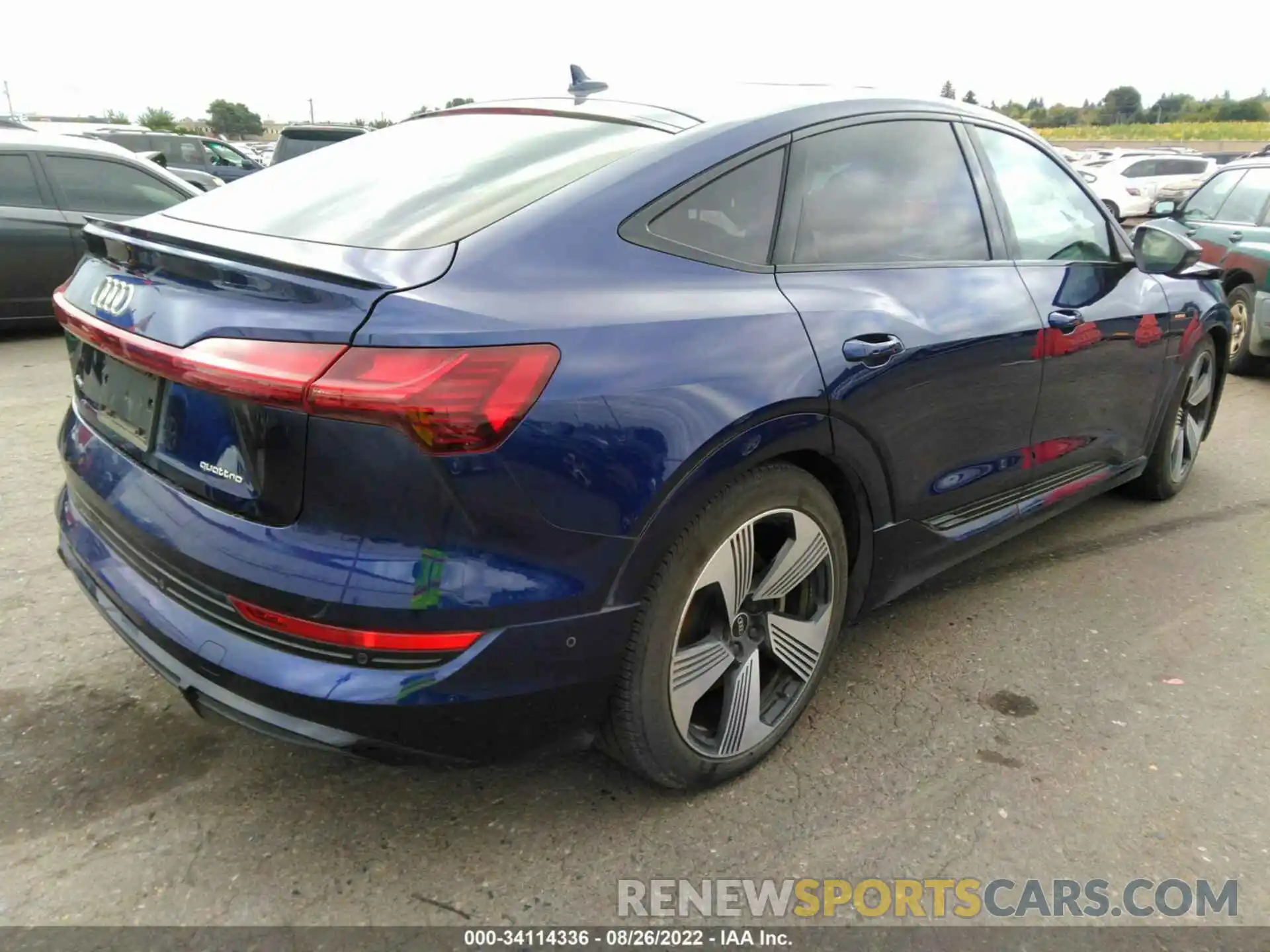 4 Photograph of a damaged car WA13ABGE1MB023878 AUDI E-TRON 2021