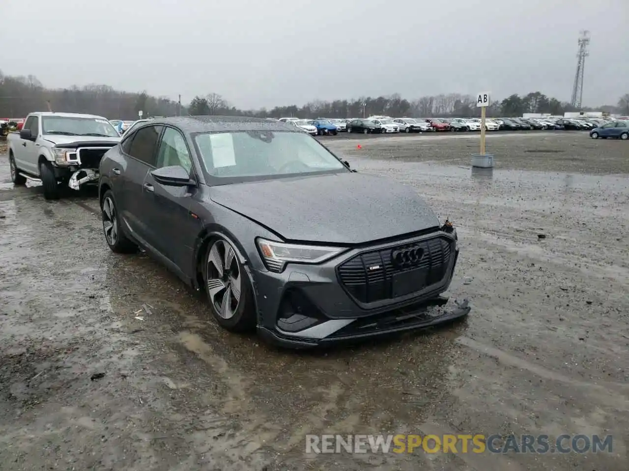 1 Photograph of a damaged car WA13ABGE1MB041023 AUDI E-TRON 2021