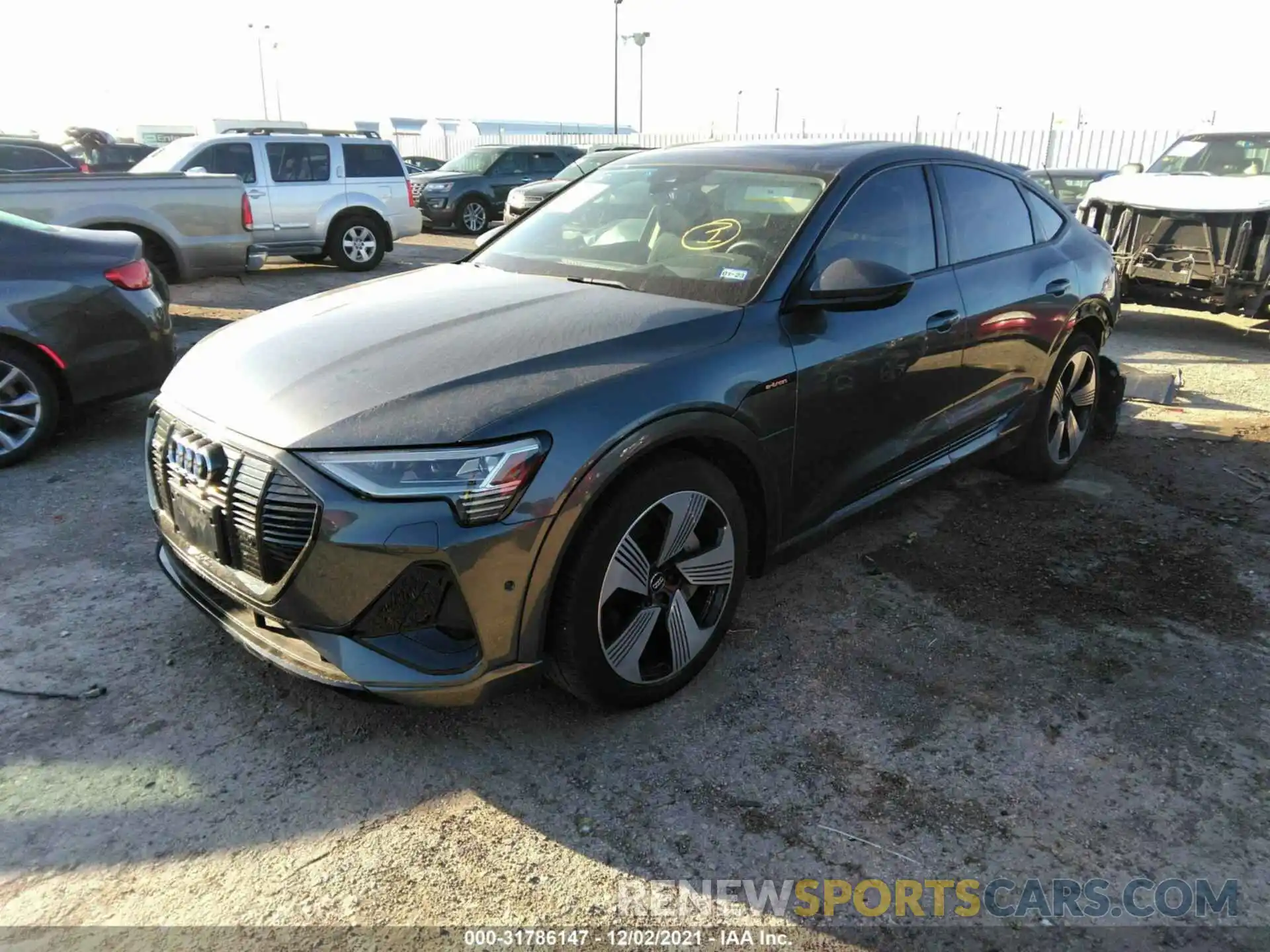 2 Photograph of a damaged car WA13ABGEXMB004536 AUDI E-TRON 2021