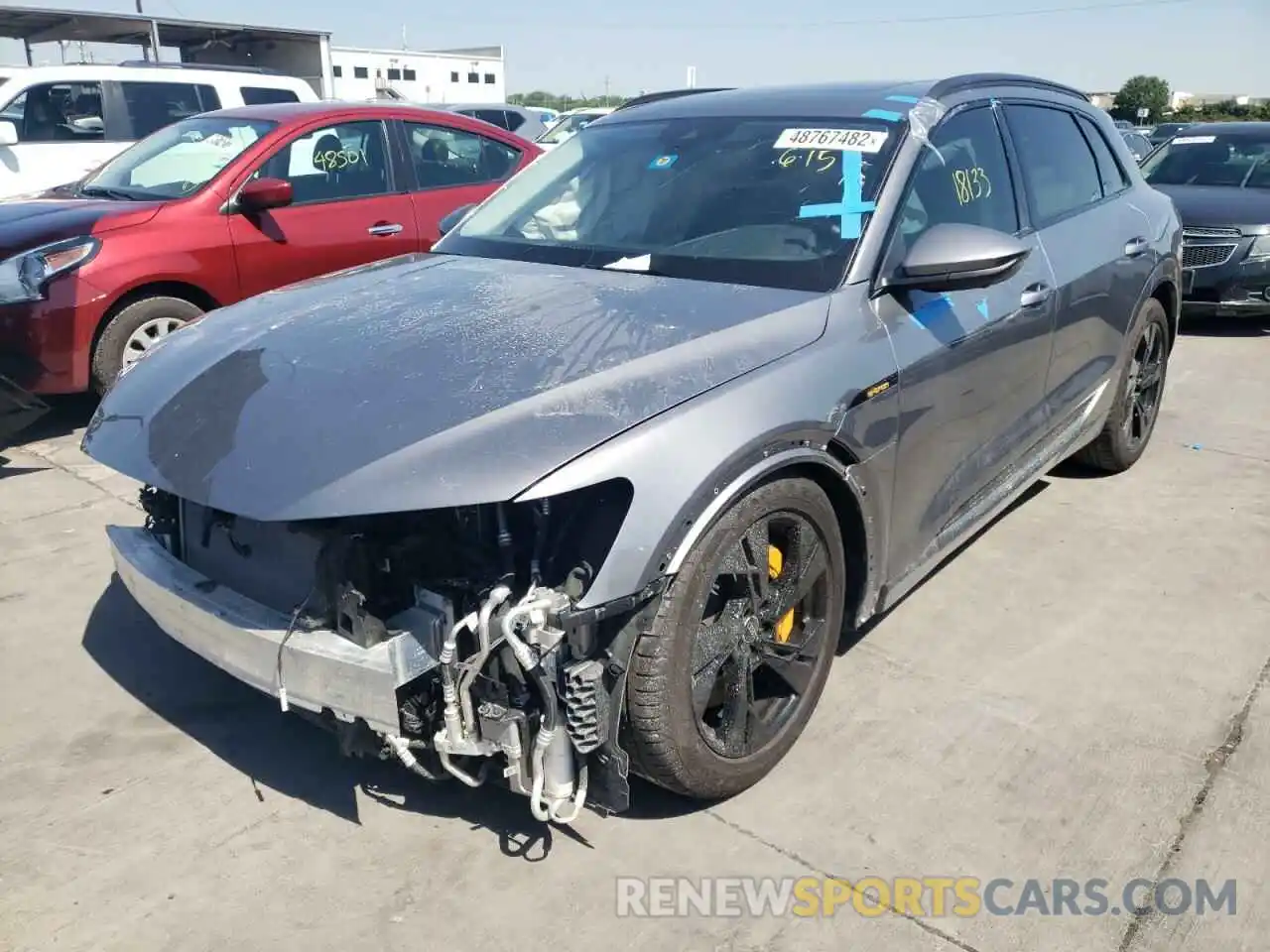 2 Photograph of a damaged car WA1AAAGE1MB012459 AUDI E-TRON 2021